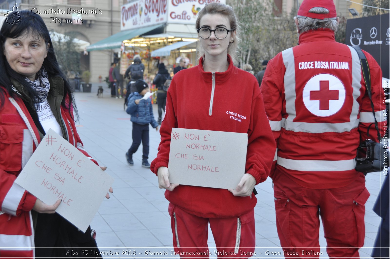 Alba 25 Novembre 2018 - Giornata Internazionale Violenza Donne - Croce Rossa Italiana- Comitato Regionale del Piemonte