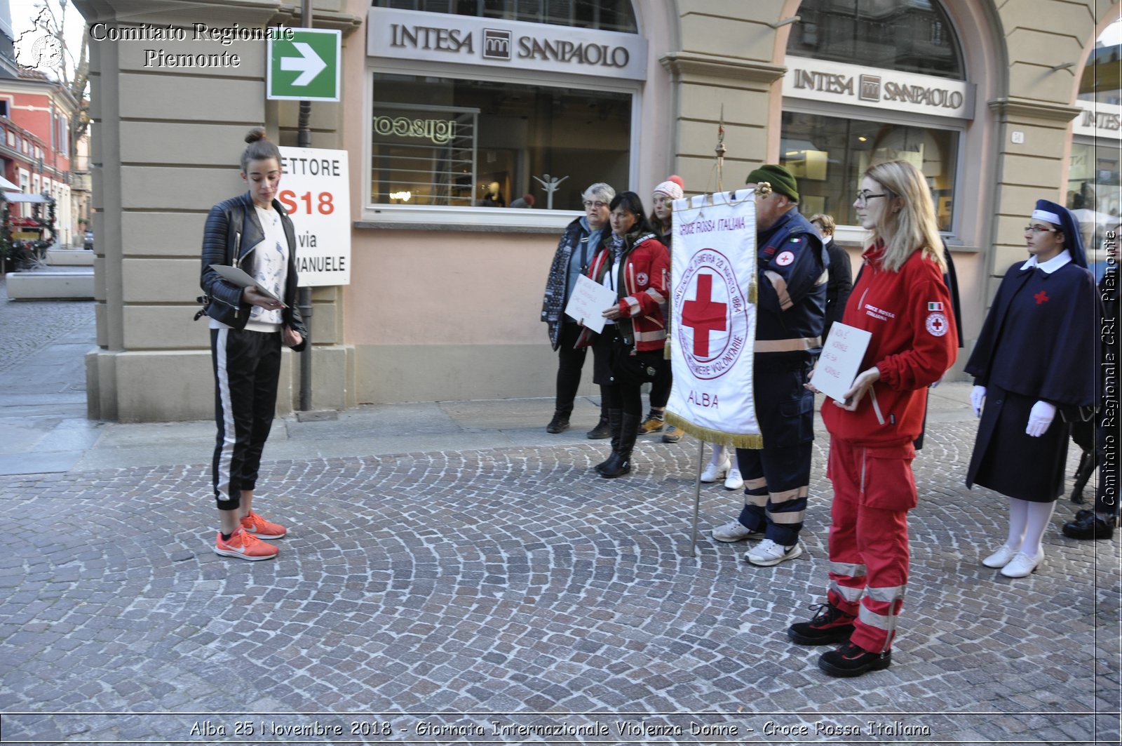 Alba 25 Novembre 2018 - Giornata Internazionale Violenza Donne - Croce Rossa Italiana- Comitato Regionale del Piemonte