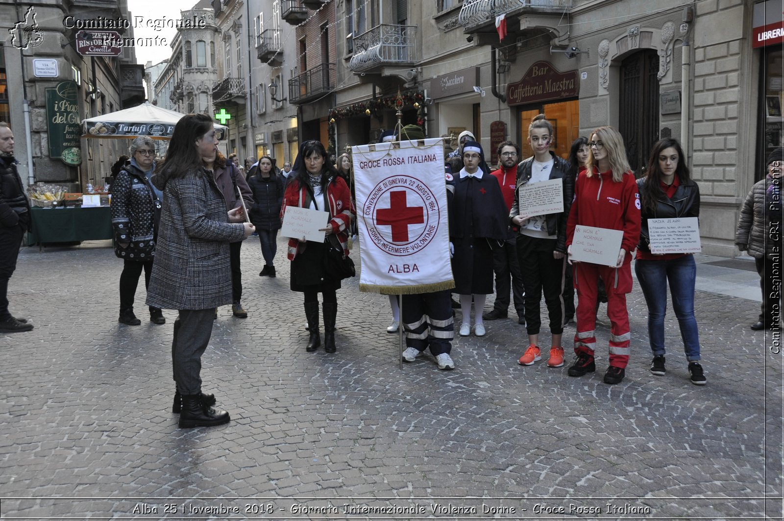 Alba 25 Novembre 2018 - Giornata Internazionale Violenza Donne - Croce Rossa Italiana- Comitato Regionale del Piemonte