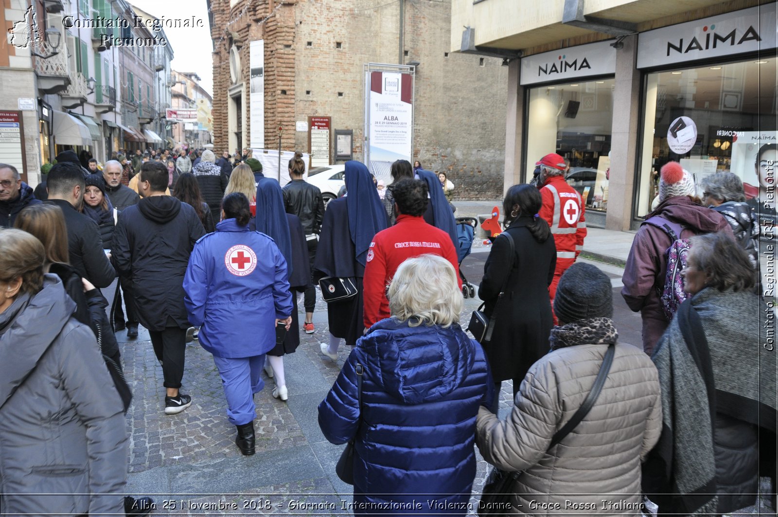 Alba 25 Novembre 2018 - Giornata Internazionale Violenza Donne - Croce Rossa Italiana- Comitato Regionale del Piemonte