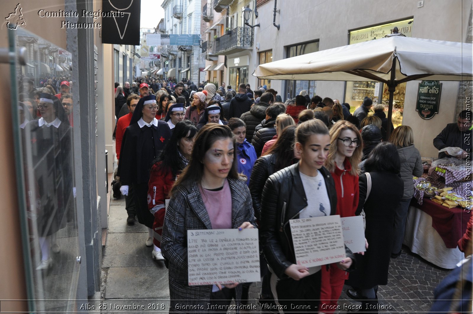 Alba 25 Novembre 2018 - Giornata Internazionale Violenza Donne - Croce Rossa Italiana- Comitato Regionale del Piemonte