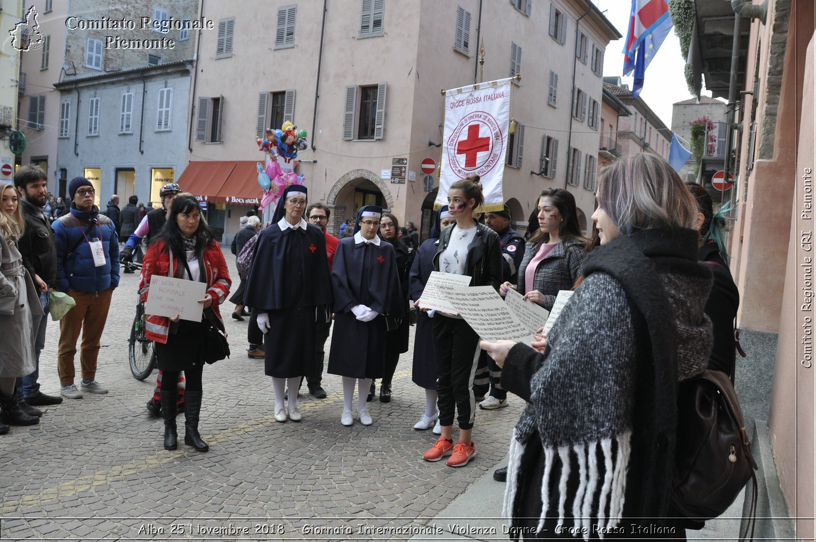 Alba 25 Novembre 2018 - Giornata Internazionale Violenza Donne - Croce Rossa Italiana- Comitato Regionale del Piemonte