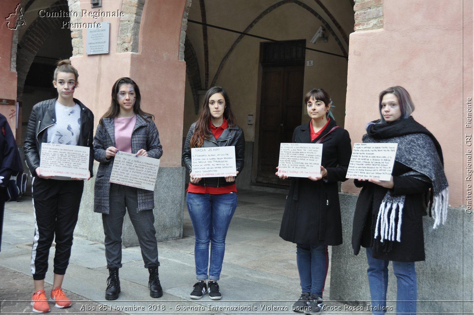 Alba 25 Novembre 2018 - Giornata Internazionale Violenza Donne - Croce Rossa Italiana- Comitato Regionale del Piemonte