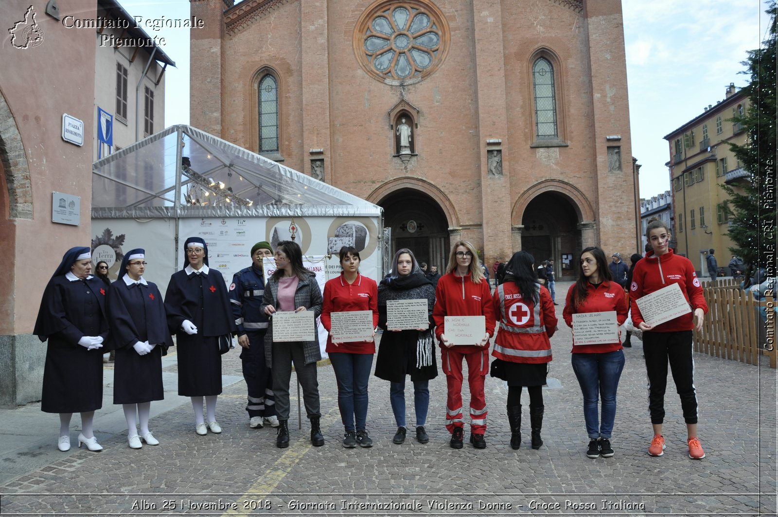 Alba 25 Novembre 2018 - Giornata Internazionale Violenza Donne - Croce Rossa Italiana- Comitato Regionale del Piemonte