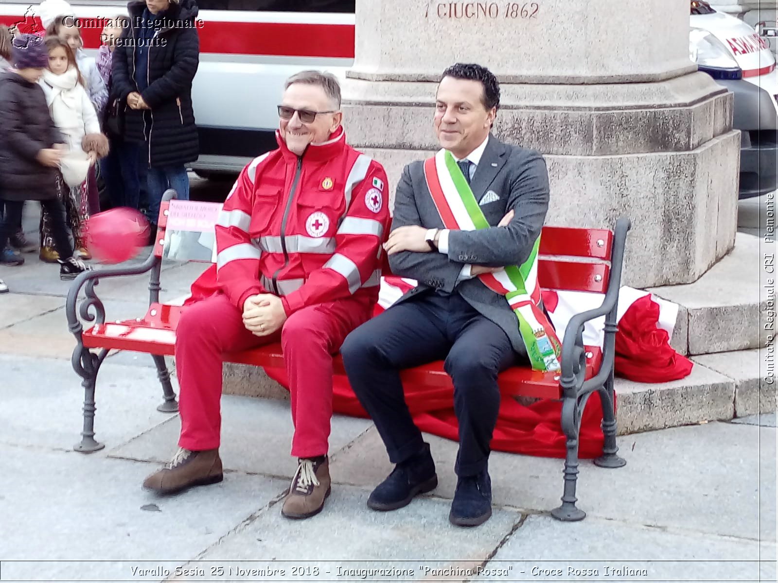 Varallo Sesia 25 Novembre 2018 - Inaugurazione "Panchina Rossa" - Croce Rossa Italiana- Comitato Regionale del Piemonte