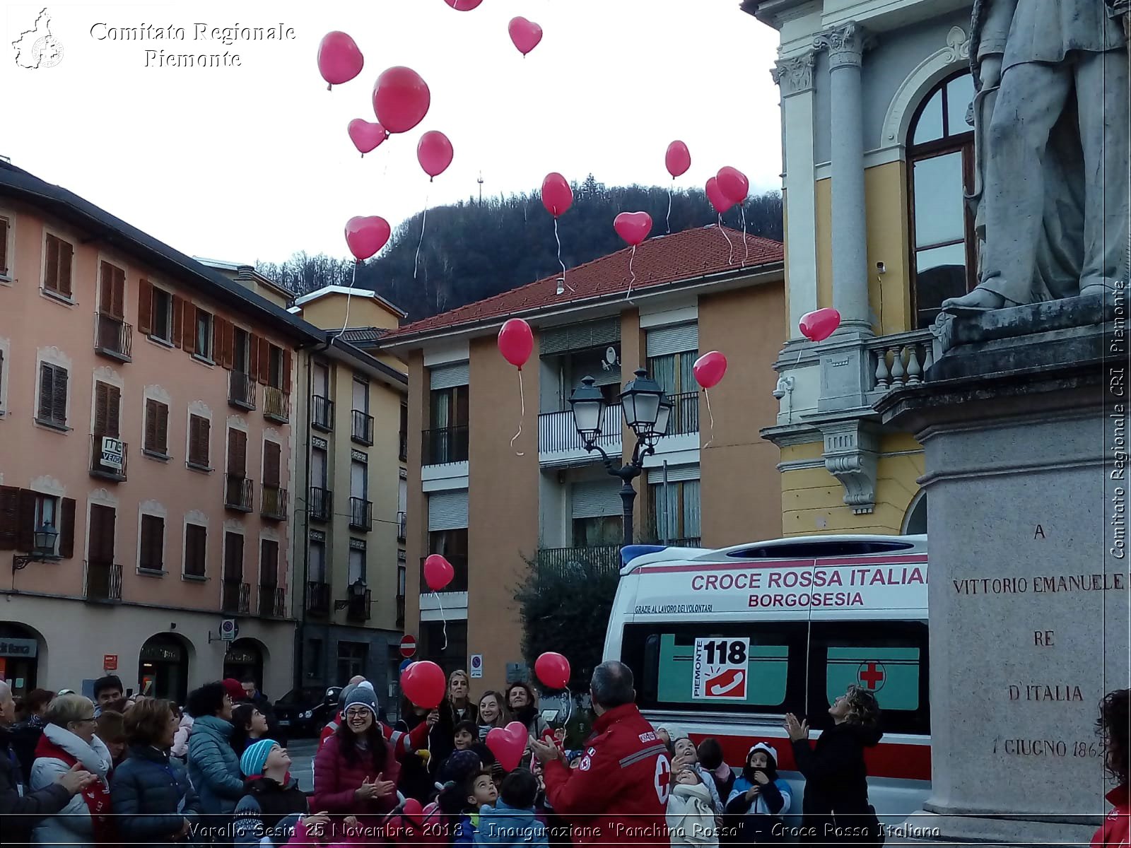 Varallo Sesia 25 Novembre 2018 - Inaugurazione "Panchina Rossa" - Croce Rossa Italiana- Comitato Regionale del Piemonte