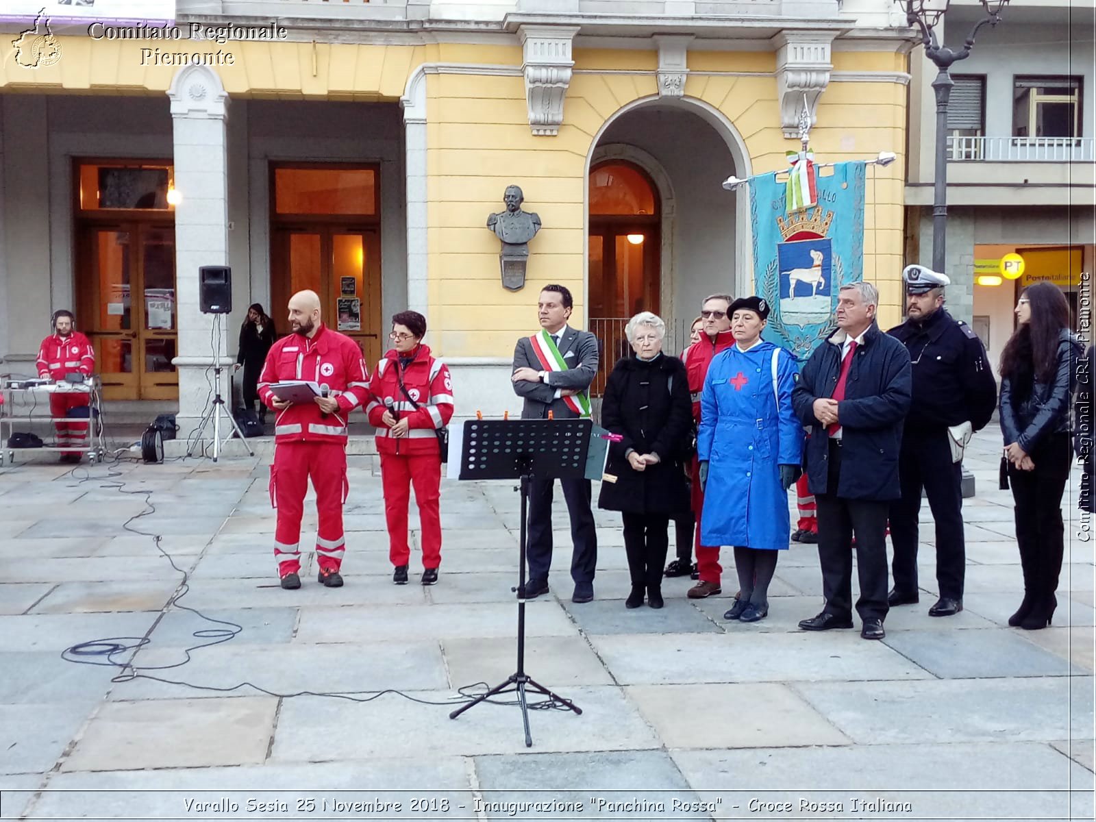 Varallo Sesia 25 Novembre 2018 - Inaugurazione "Panchina Rossa" - Croce Rossa Italiana- Comitato Regionale del Piemonte