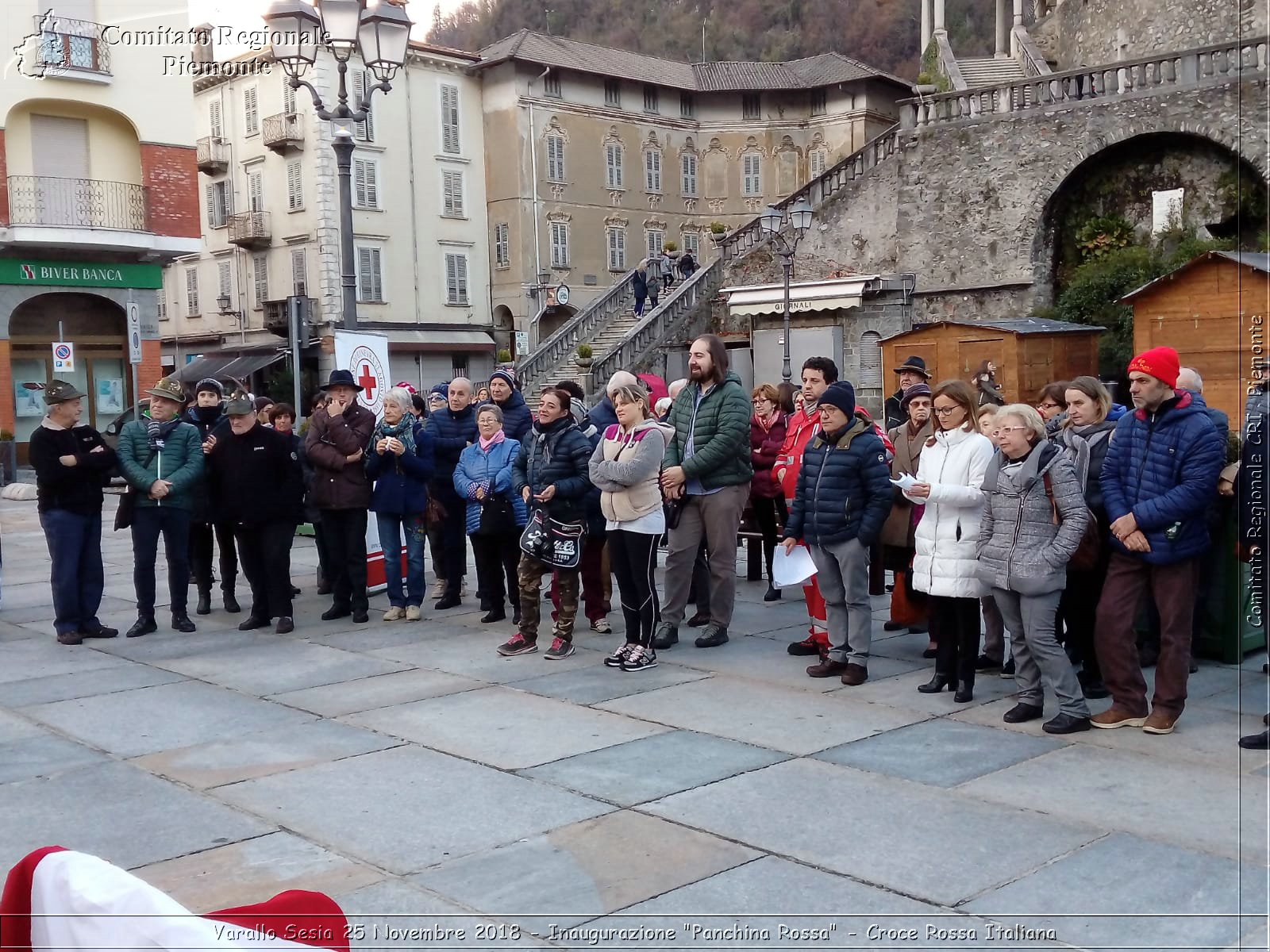 Varallo Sesia 25 Novembre 2018 - Inaugurazione "Panchina Rossa" - Croce Rossa Italiana- Comitato Regionale del Piemonte