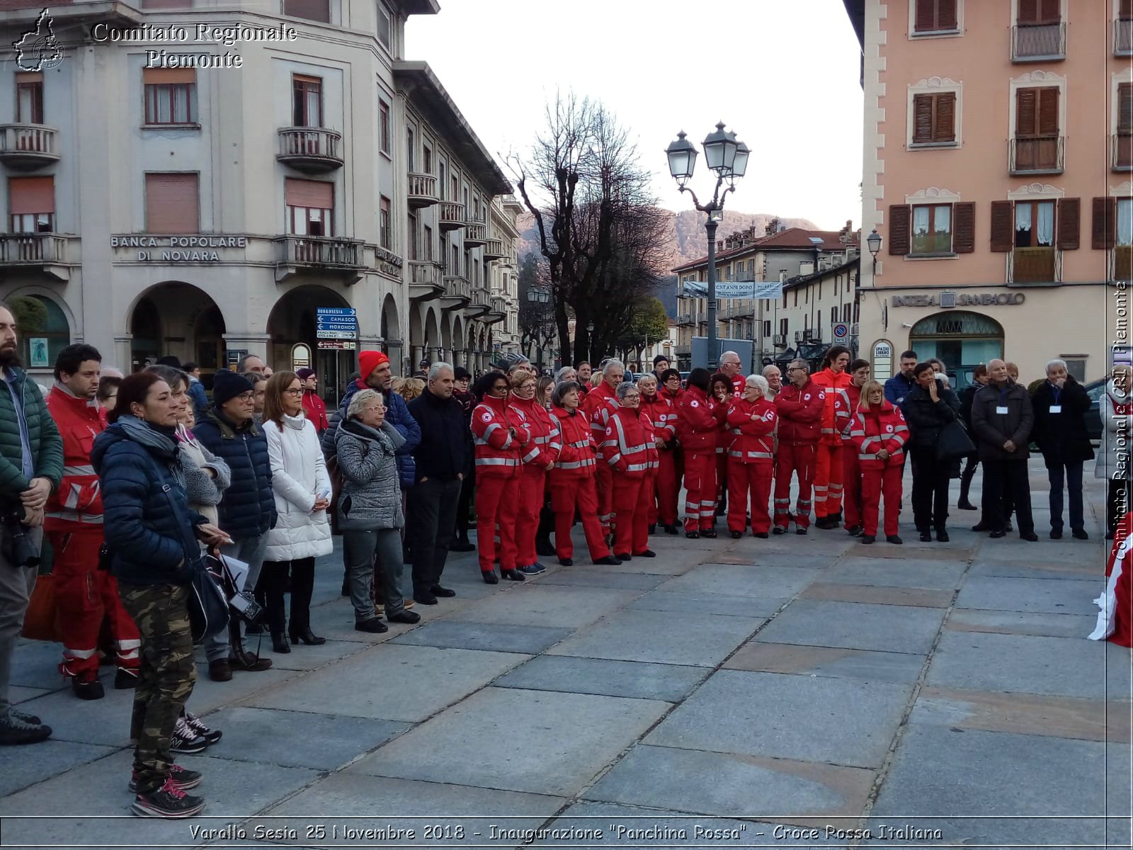 Varallo Sesia 25 Novembre 2018 - Inaugurazione "Panchina Rossa" - Croce Rossa Italiana- Comitato Regionale del Piemonte