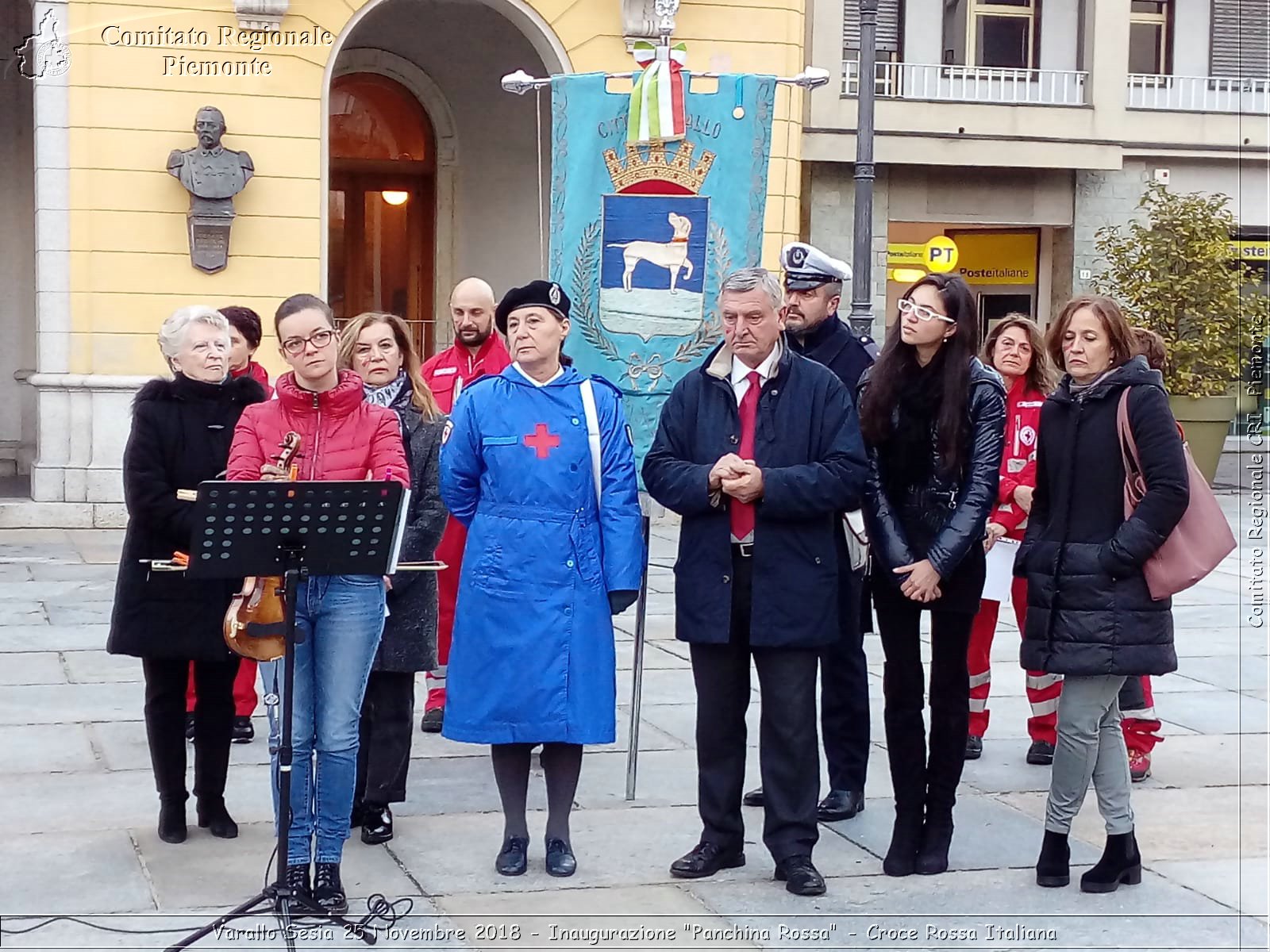 Varallo Sesia 25 Novembre 2018 - Inaugurazione "Panchina Rossa" - Croce Rossa Italiana- Comitato Regionale del Piemonte