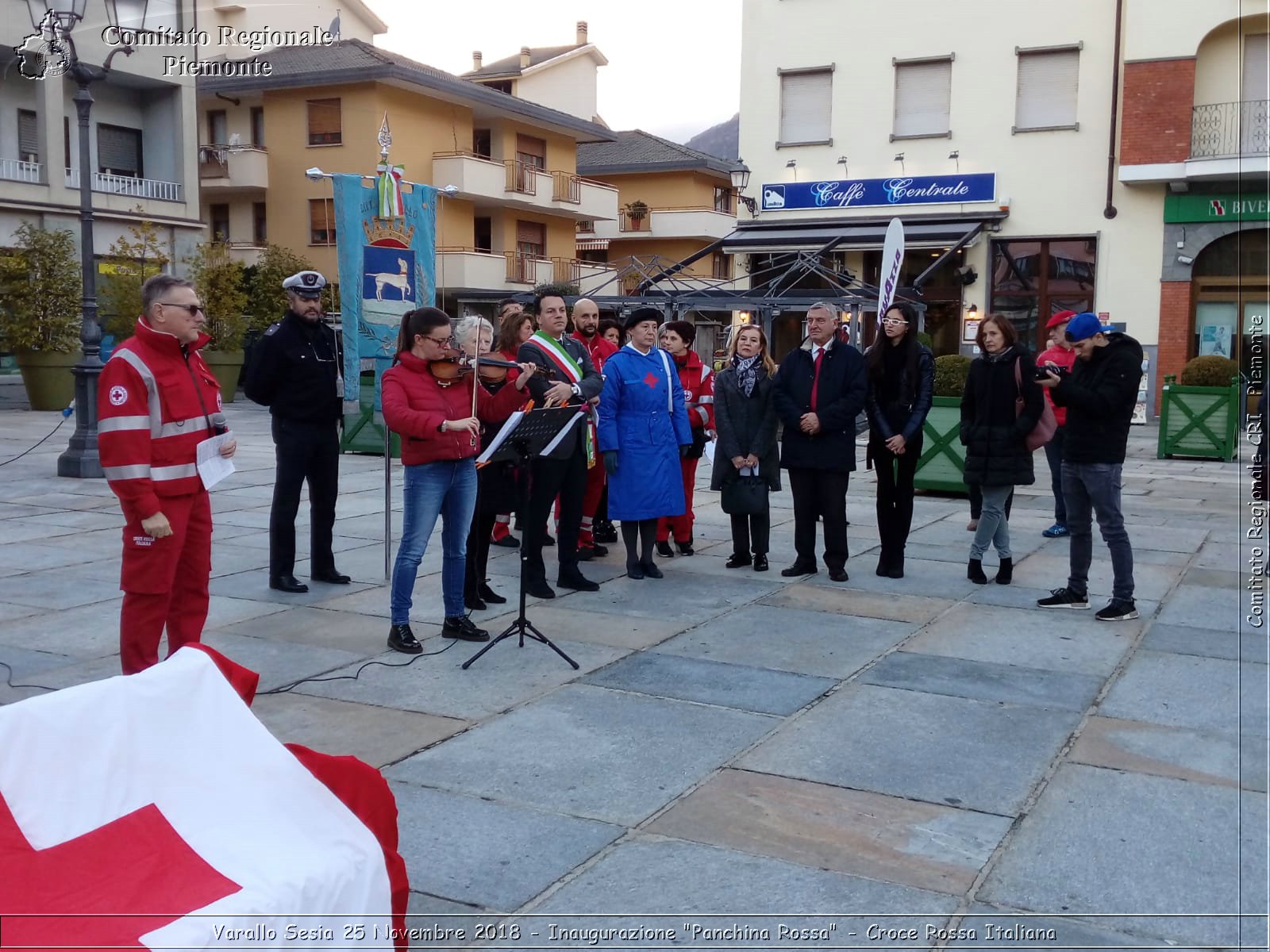 Varallo Sesia 25 Novembre 2018 - Inaugurazione "Panchina Rossa" - Croce Rossa Italiana- Comitato Regionale del Piemonte