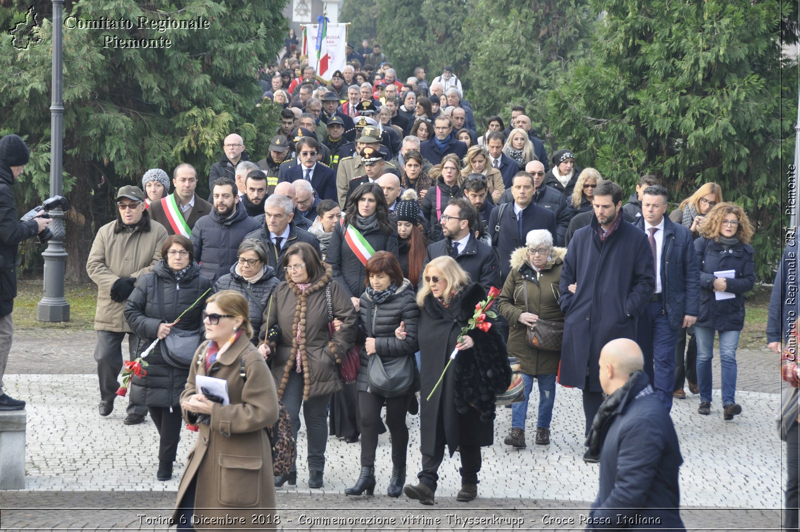 Torino 6 Dicembre 2018 - Commemorazione vittime Thyssenkrupp - Croce Rossa Italiana- Comitato Regionale del Piemonte