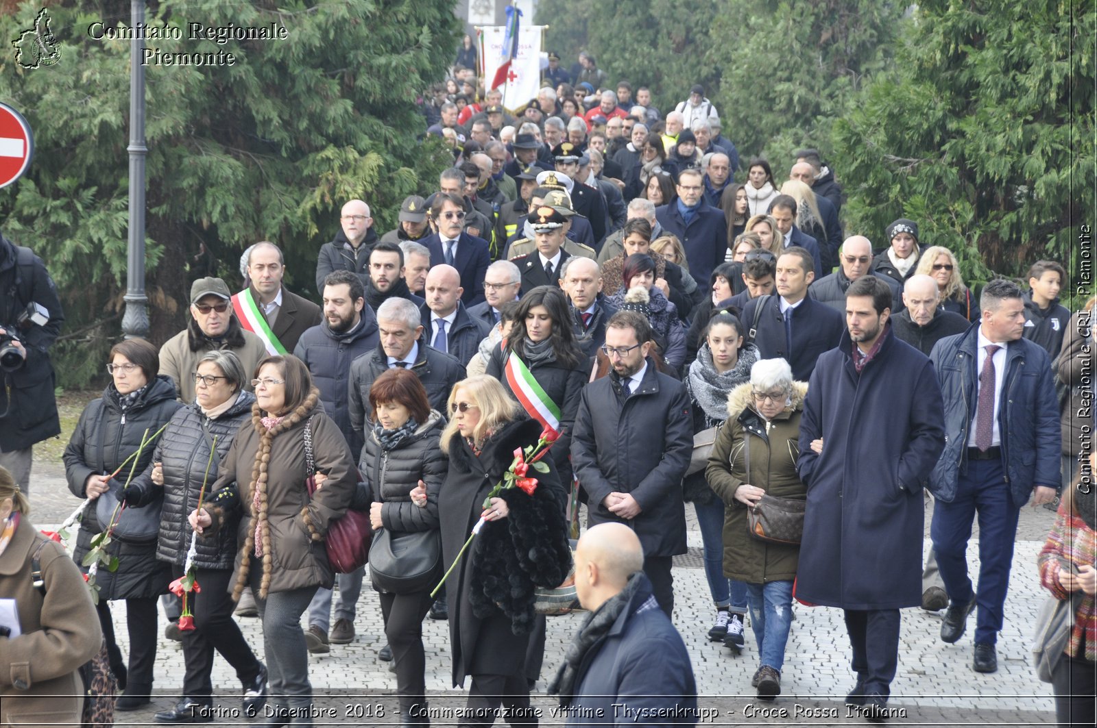 Torino 6 Dicembre 2018 - Commemorazione vittime Thyssenkrupp - Croce Rossa Italiana- Comitato Regionale del Piemonte