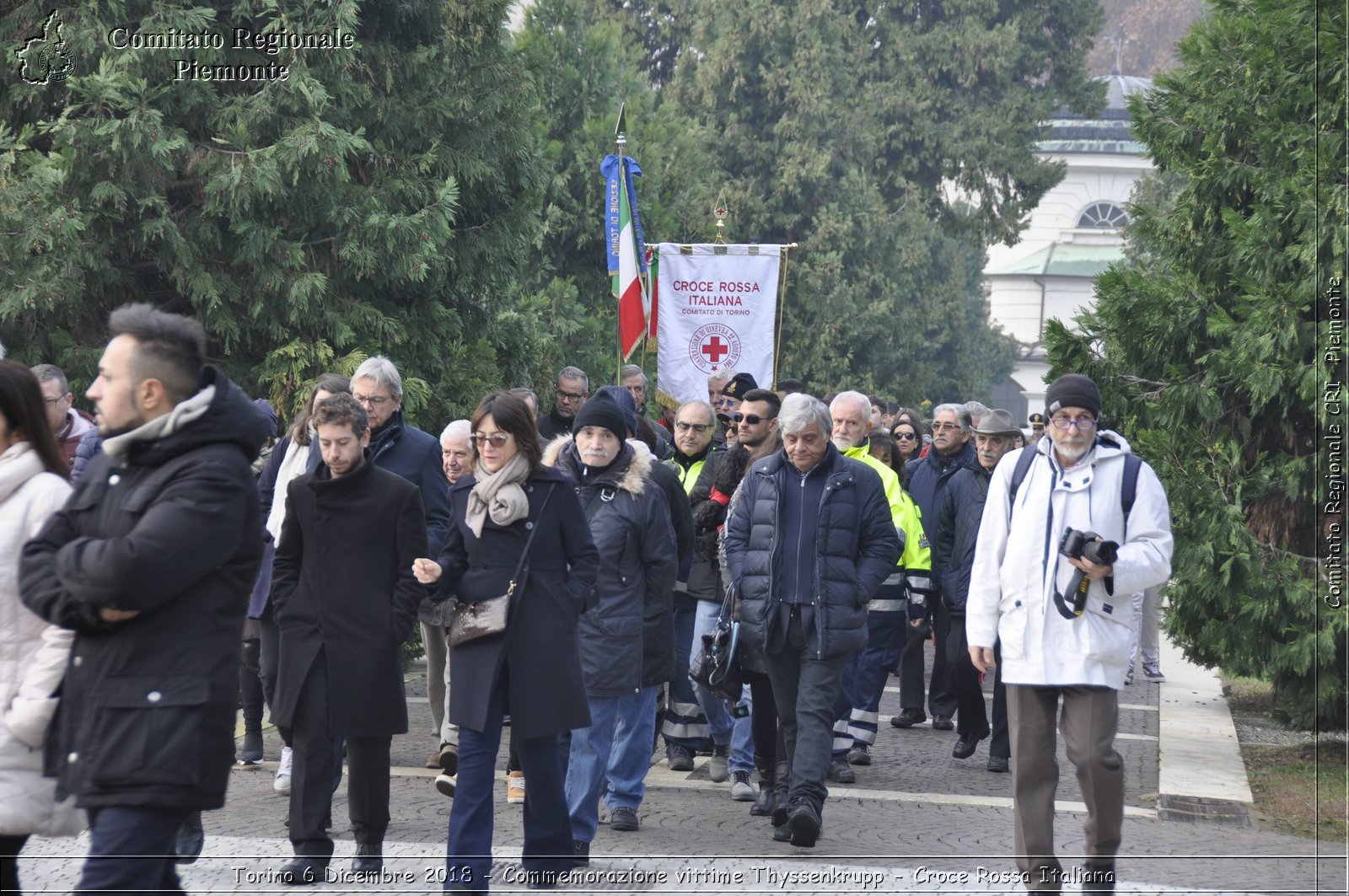 Torino 6 Dicembre 2018 - Commemorazione vittime Thyssenkrupp - Croce Rossa Italiana- Comitato Regionale del Piemonte