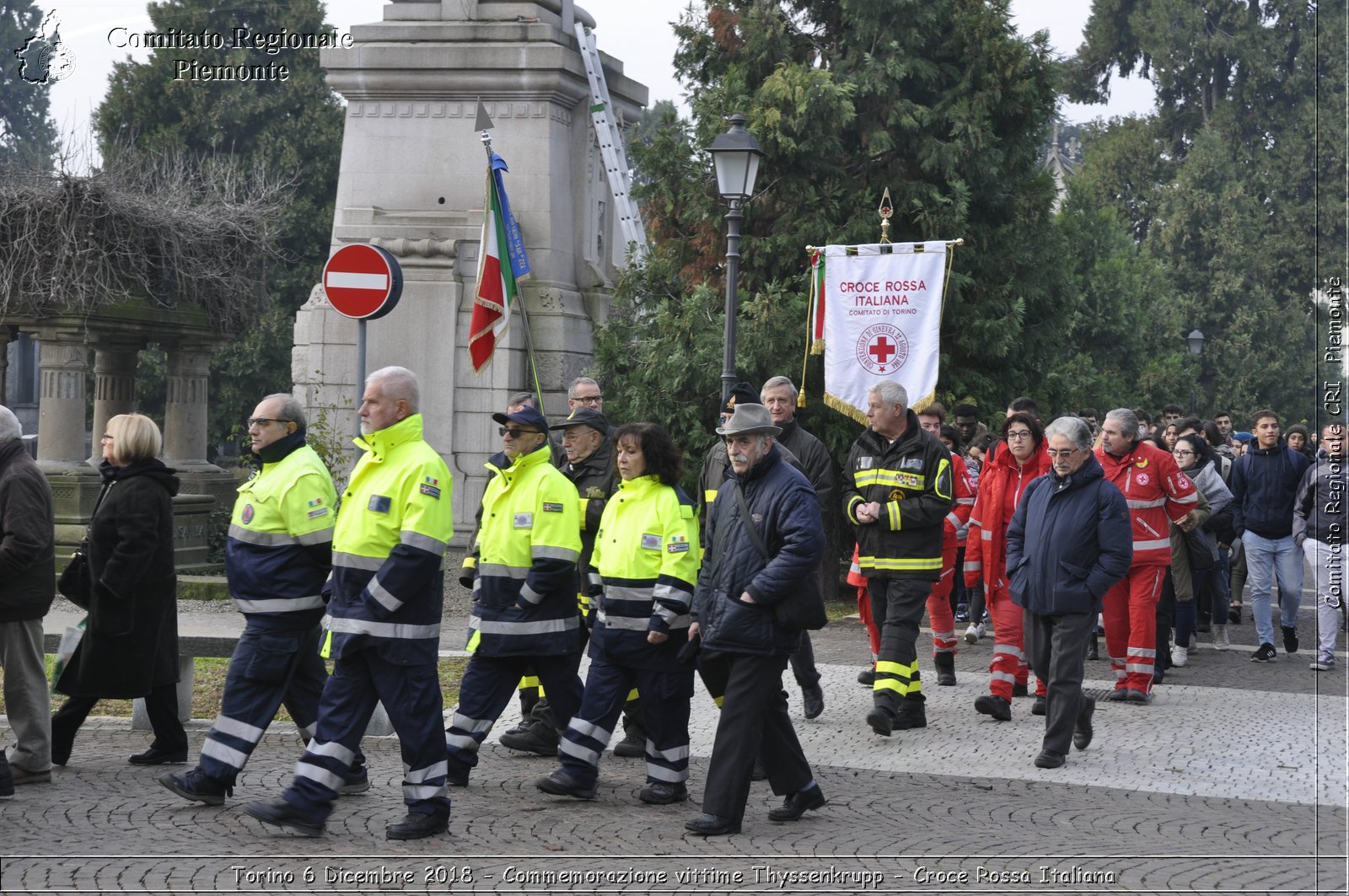 Torino 6 Dicembre 2018 - Commemorazione vittime Thyssenkrupp - Croce Rossa Italiana- Comitato Regionale del Piemonte