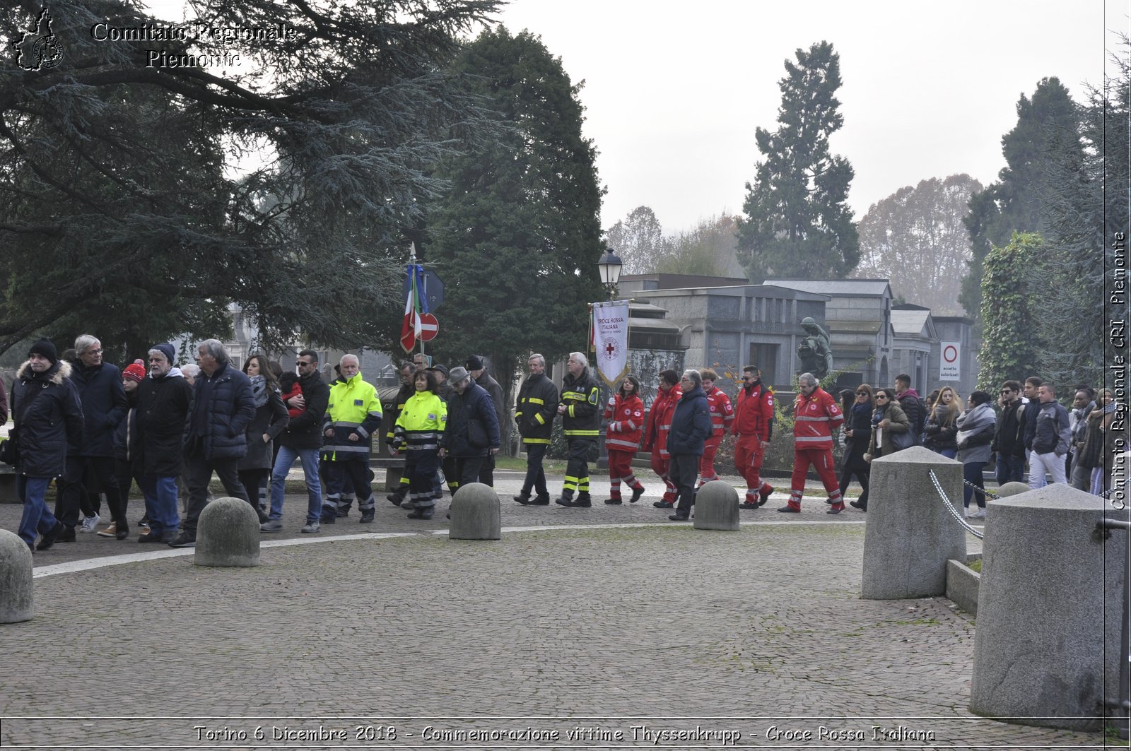 Torino 6 Dicembre 2018 - Commemorazione vittime Thyssenkrupp - Croce Rossa Italiana- Comitato Regionale del Piemonte