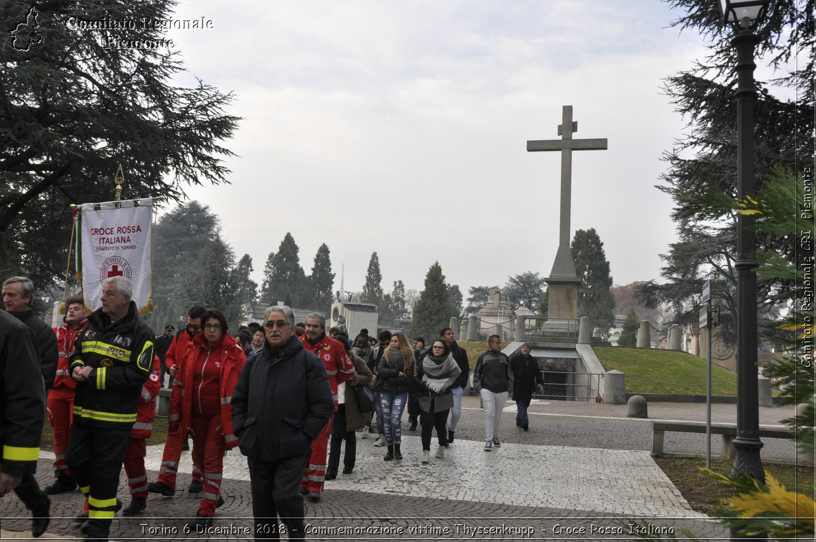 Torino 6 Dicembre 2018 - Commemorazione vittime Thyssenkrupp - Croce Rossa Italiana- Comitato Regionale del Piemonte