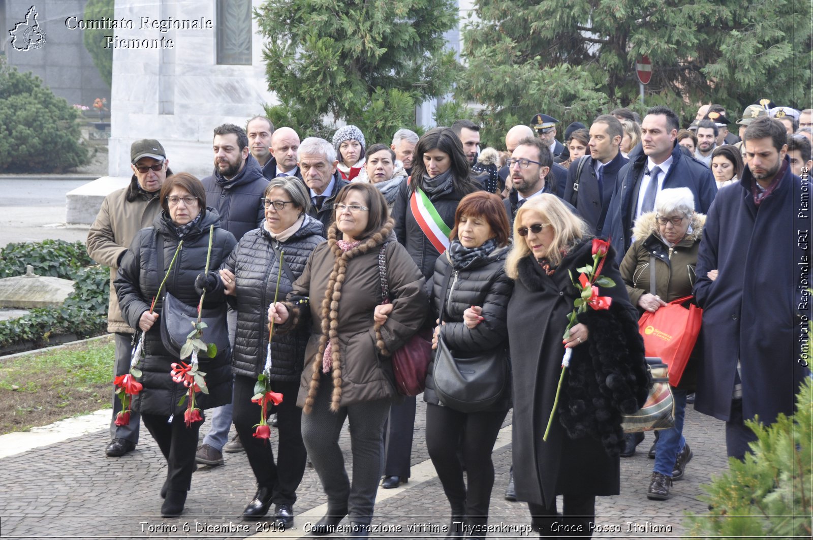 Torino 6 Dicembre 2018 - Commemorazione vittime Thyssenkrupp - Croce Rossa Italiana- Comitato Regionale del Piemonte