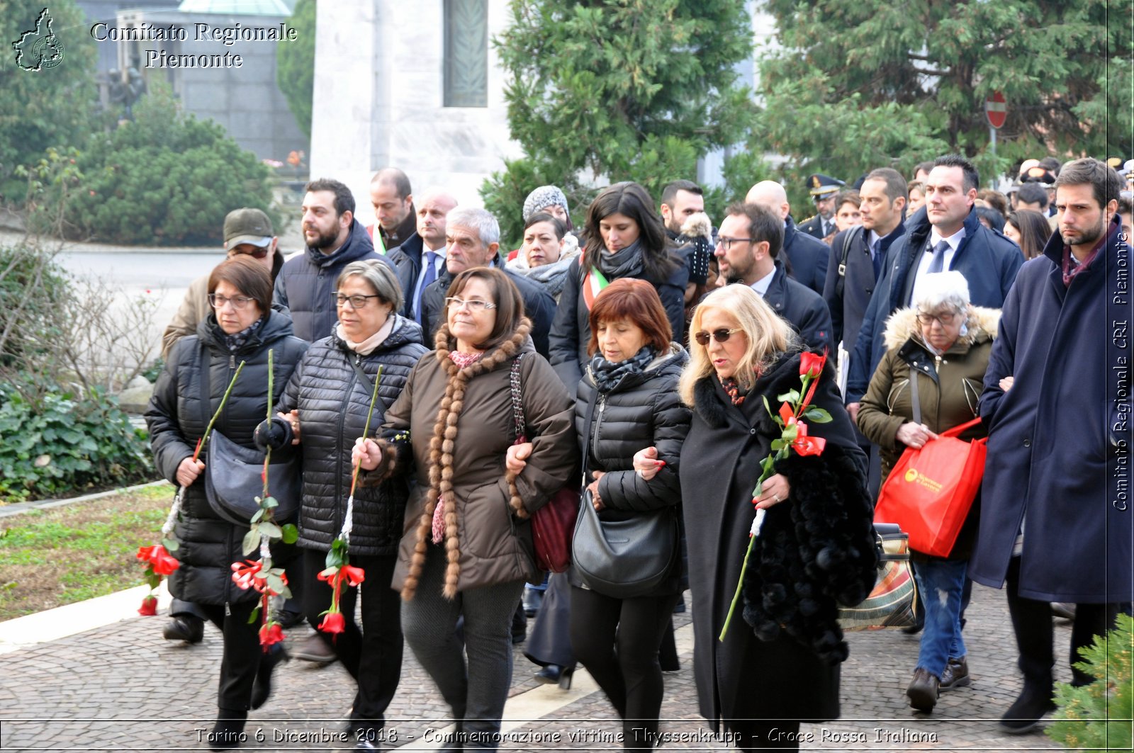 Torino 6 Dicembre 2018 - Commemorazione vittime Thyssenkrupp - Croce Rossa Italiana- Comitato Regionale del Piemonte