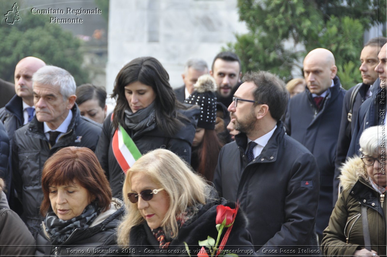 Torino 6 Dicembre 2018 - Commemorazione vittime Thyssenkrupp - Croce Rossa Italiana- Comitato Regionale del Piemonte