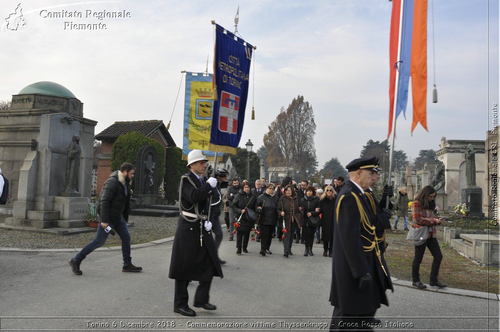 Torino 6 Dicembre 2018 - Commemorazione vittime Thyssenkrupp - Croce Rossa Italiana- Comitato Regionale del Piemonte