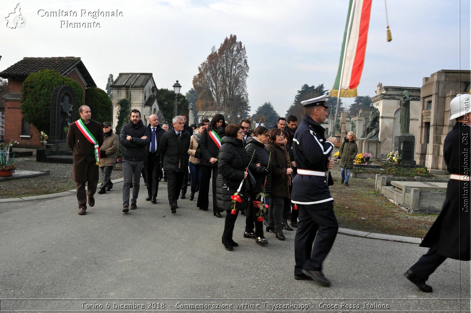 Torino 6 Dicembre 2018 - Commemorazione vittime Thyssenkrupp - Croce Rossa Italiana- Comitato Regionale del Piemonte