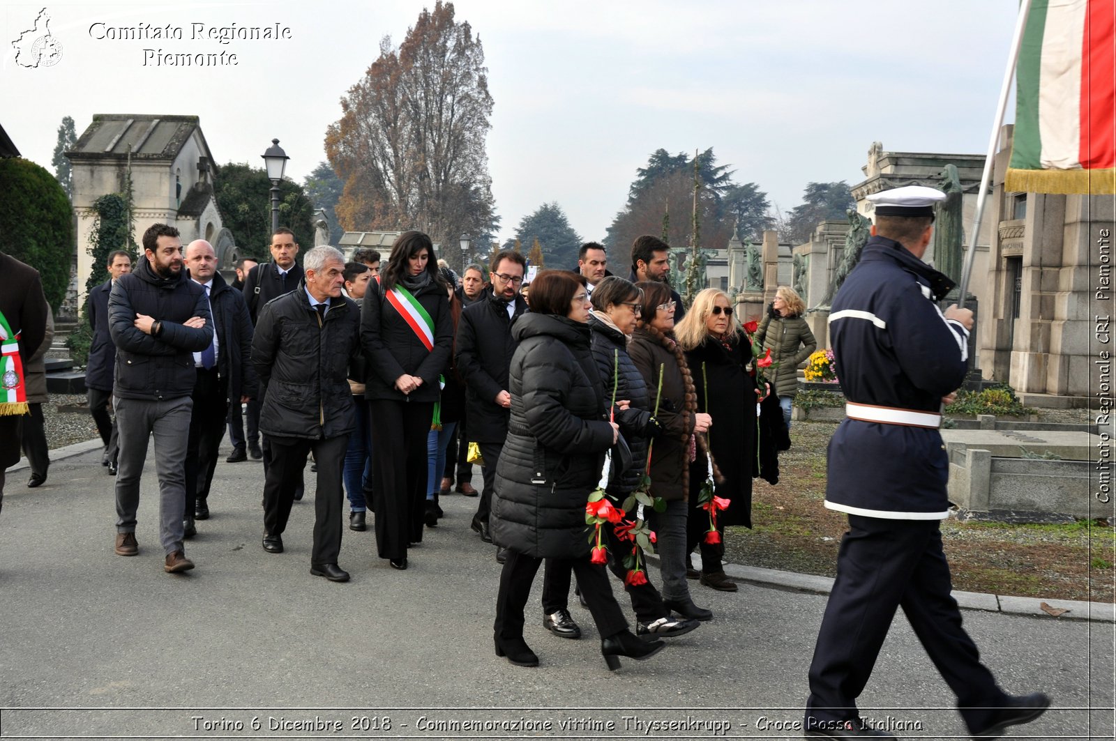 Torino 6 Dicembre 2018 - Commemorazione vittime Thyssenkrupp - Croce Rossa Italiana- Comitato Regionale del Piemonte