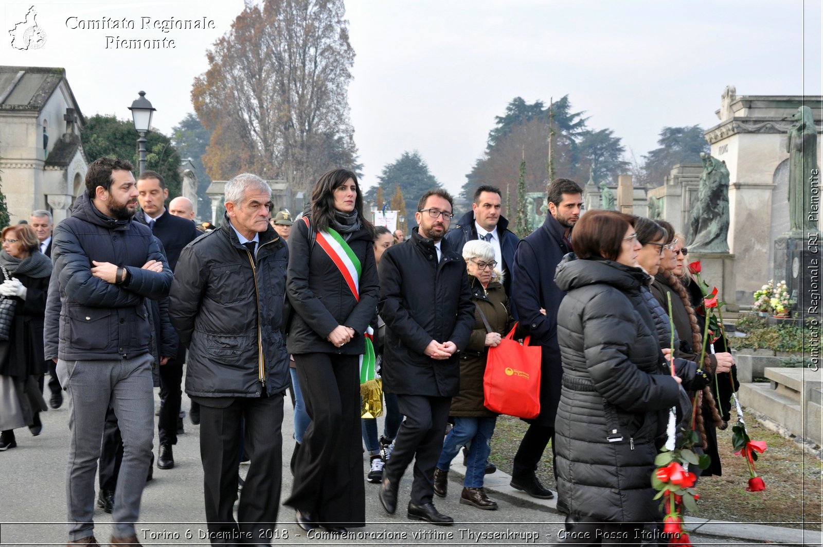 Torino 6 Dicembre 2018 - Commemorazione vittime Thyssenkrupp - Croce Rossa Italiana- Comitato Regionale del Piemonte