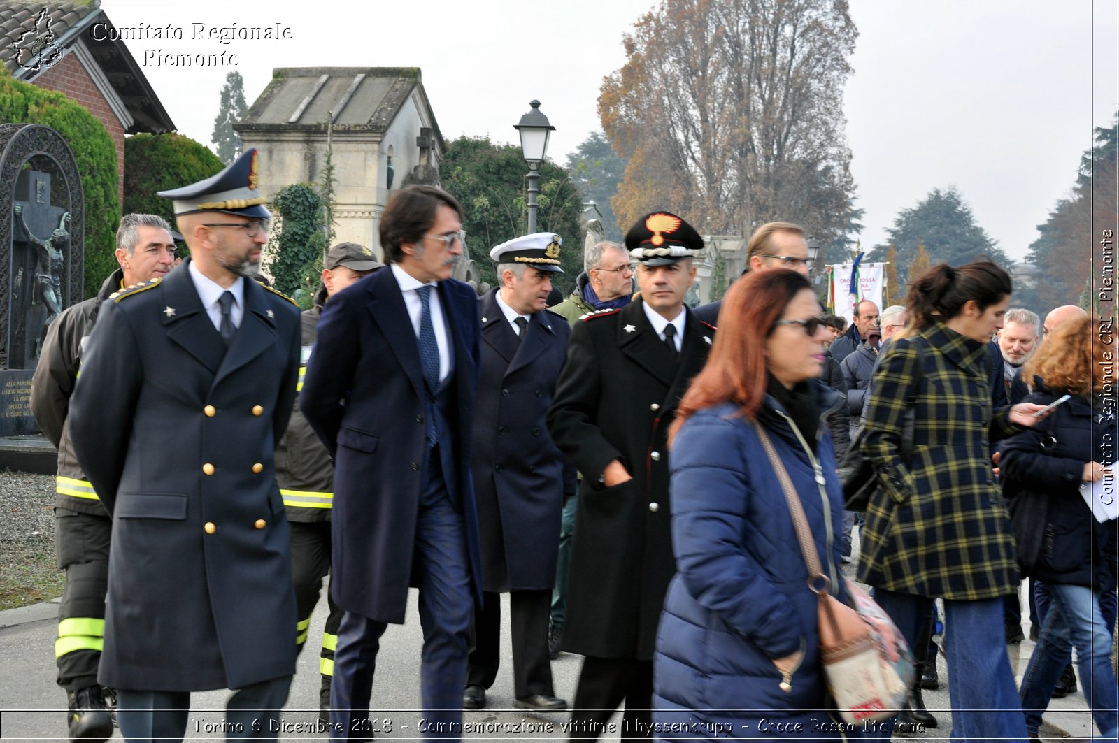 Torino 6 Dicembre 2018 - Commemorazione vittime Thyssenkrupp - Croce Rossa Italiana- Comitato Regionale del Piemonte