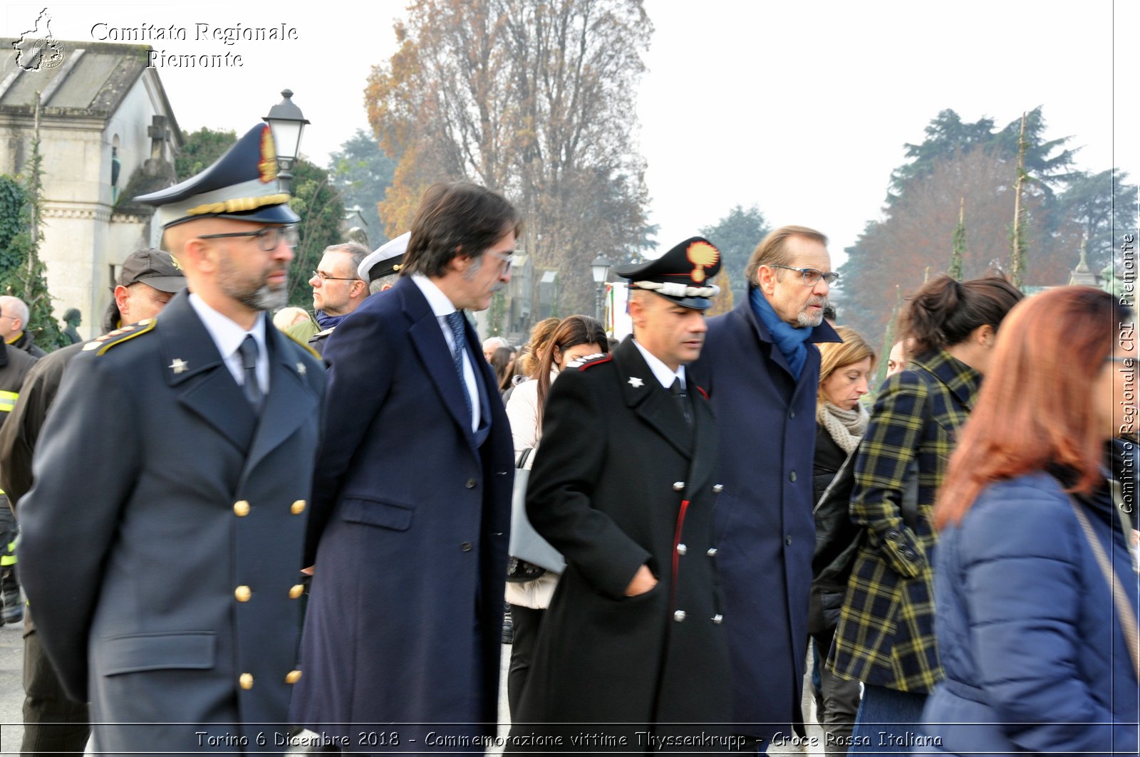 Torino 6 Dicembre 2018 - Commemorazione vittime Thyssenkrupp - Croce Rossa Italiana- Comitato Regionale del Piemonte