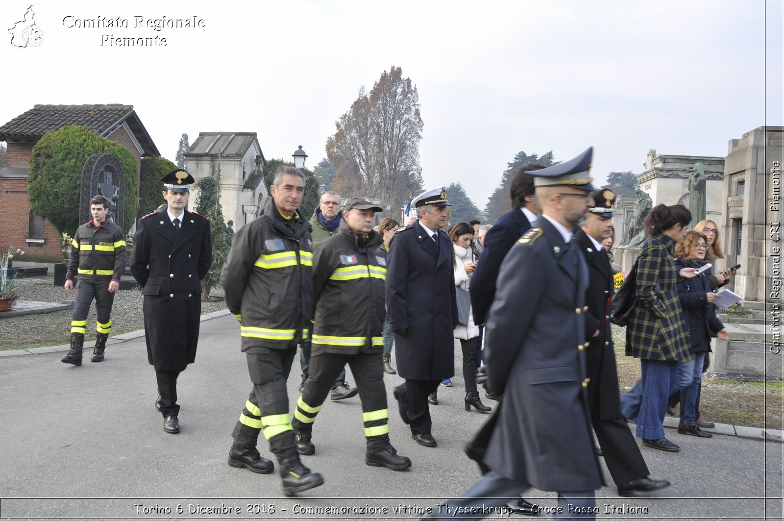 Torino 6 Dicembre 2018 - Commemorazione vittime Thyssenkrupp - Croce Rossa Italiana- Comitato Regionale del Piemonte