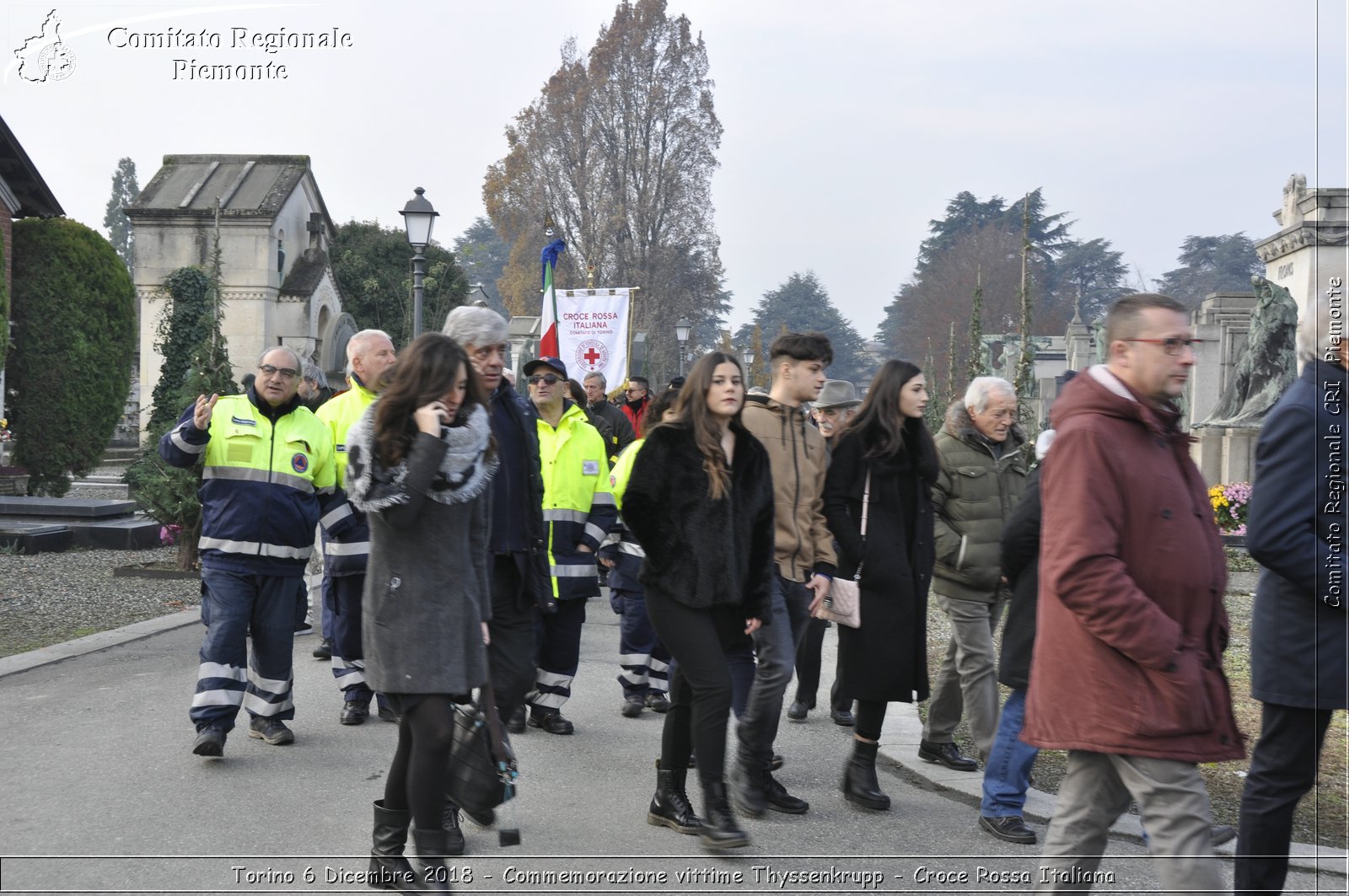 Torino 6 Dicembre 2018 - Commemorazione vittime Thyssenkrupp - Croce Rossa Italiana- Comitato Regionale del Piemonte