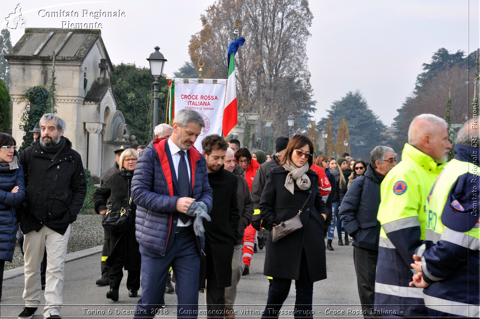 Torino 6 Dicembre 2018 - Commemorazione vittime Thyssenkrupp - Croce Rossa Italiana- Comitato Regionale del Piemonte