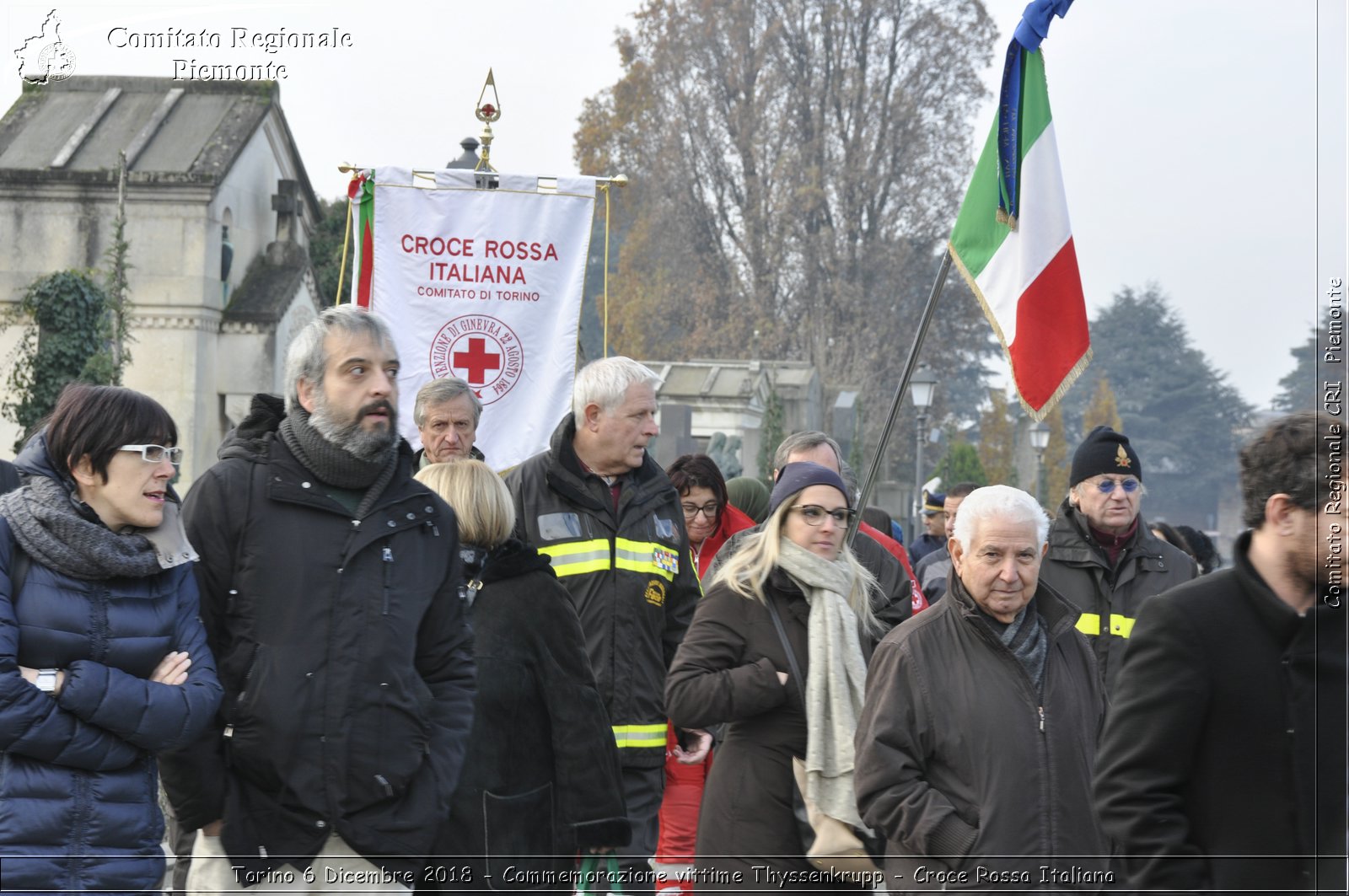 Torino 6 Dicembre 2018 - Commemorazione vittime Thyssenkrupp - Croce Rossa Italiana- Comitato Regionale del Piemonte