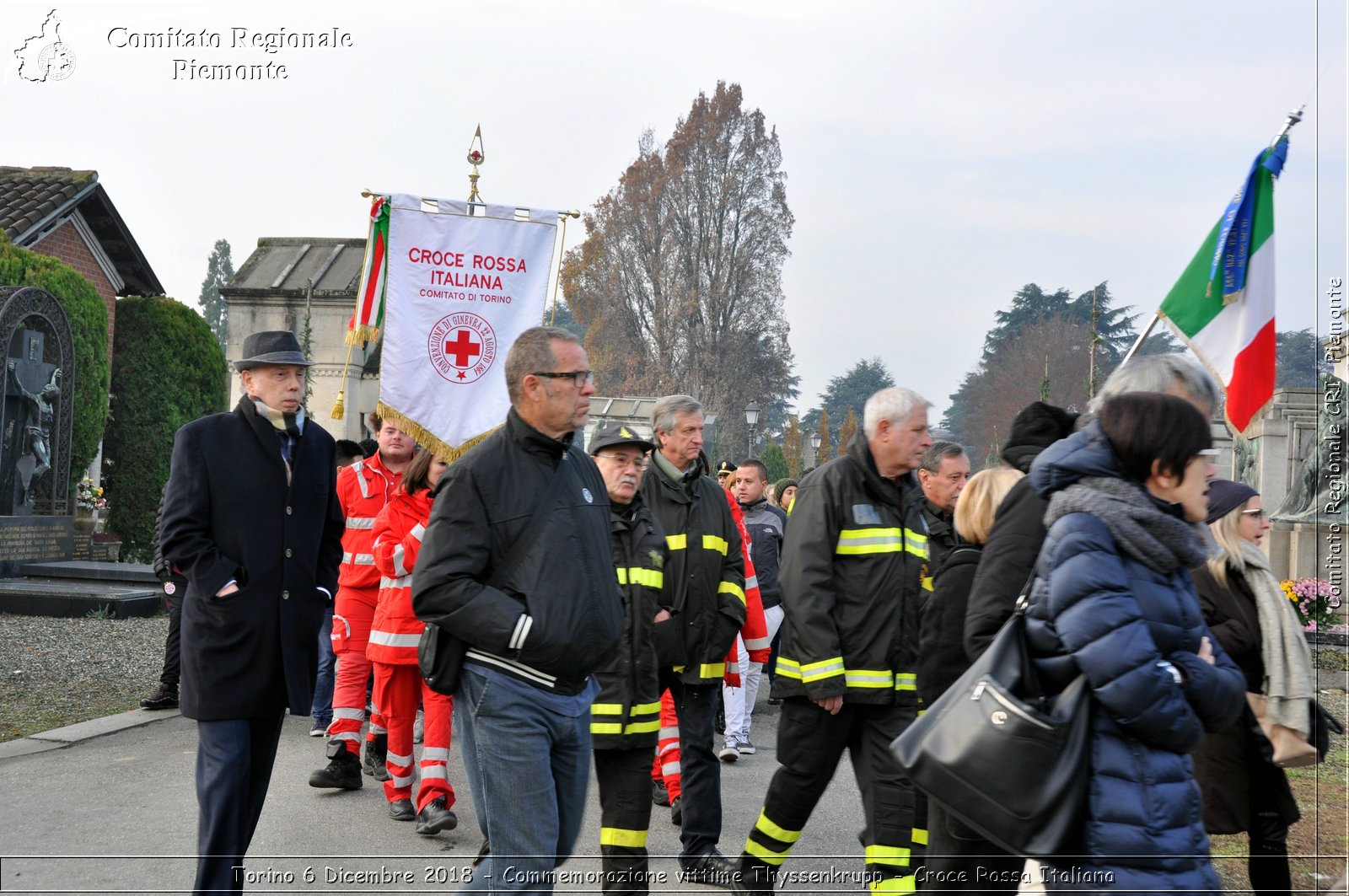 Torino 6 Dicembre 2018 - Commemorazione vittime Thyssenkrupp - Croce Rossa Italiana- Comitato Regionale del Piemonte