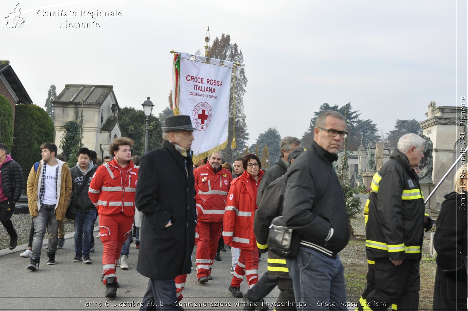 Torino 6 Dicembre 2018 - Commemorazione vittime Thyssenkrupp - Croce Rossa Italiana- Comitato Regionale del Piemonte