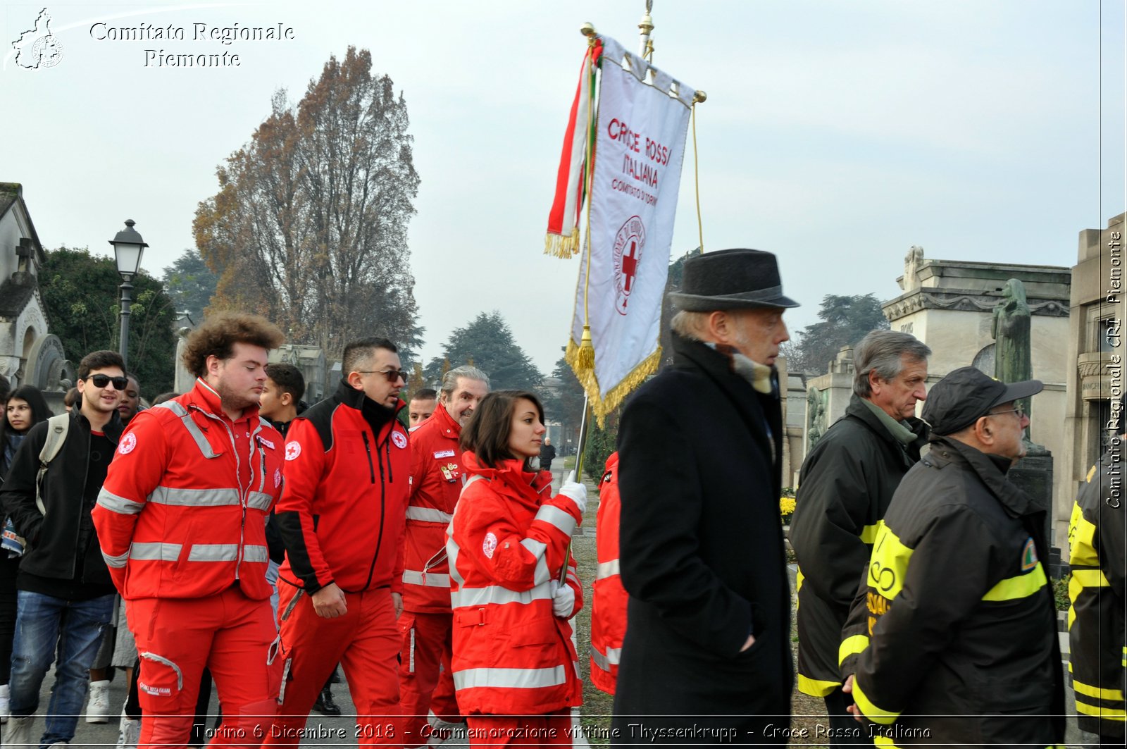 Torino 6 Dicembre 2018 - Commemorazione vittime Thyssenkrupp - Croce Rossa Italiana- Comitato Regionale del Piemonte