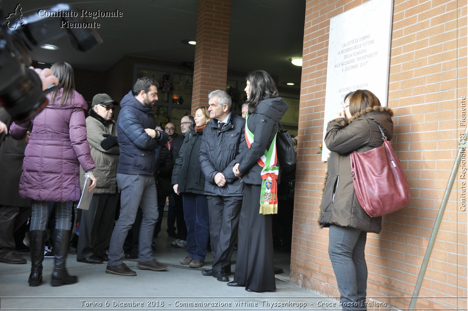 Torino 6 Dicembre 2018 - Commemorazione vittime Thyssenkrupp - Croce Rossa Italiana- Comitato Regionale del Piemonte