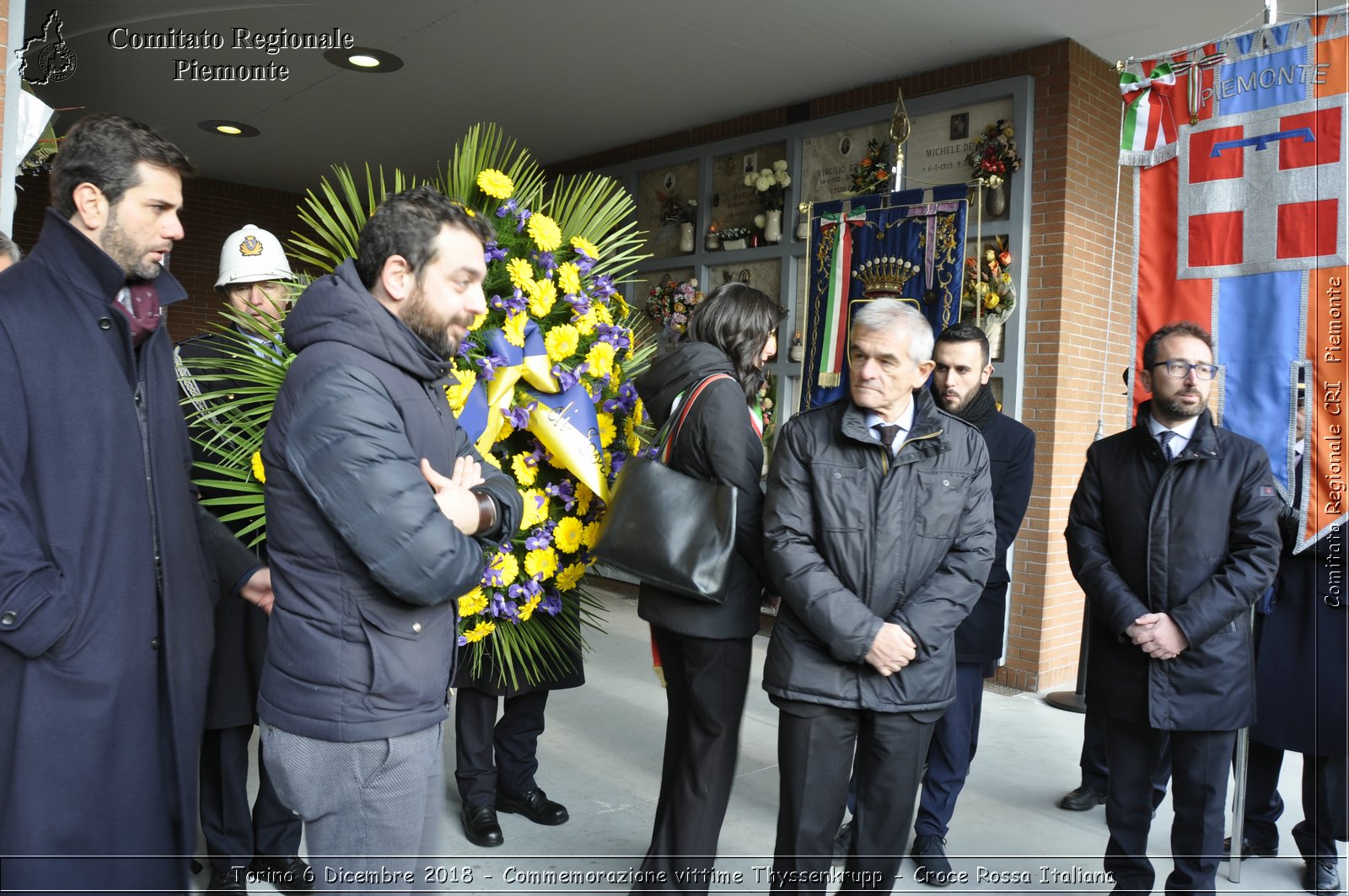 Torino 6 Dicembre 2018 - Commemorazione vittime Thyssenkrupp - Croce Rossa Italiana- Comitato Regionale del Piemonte