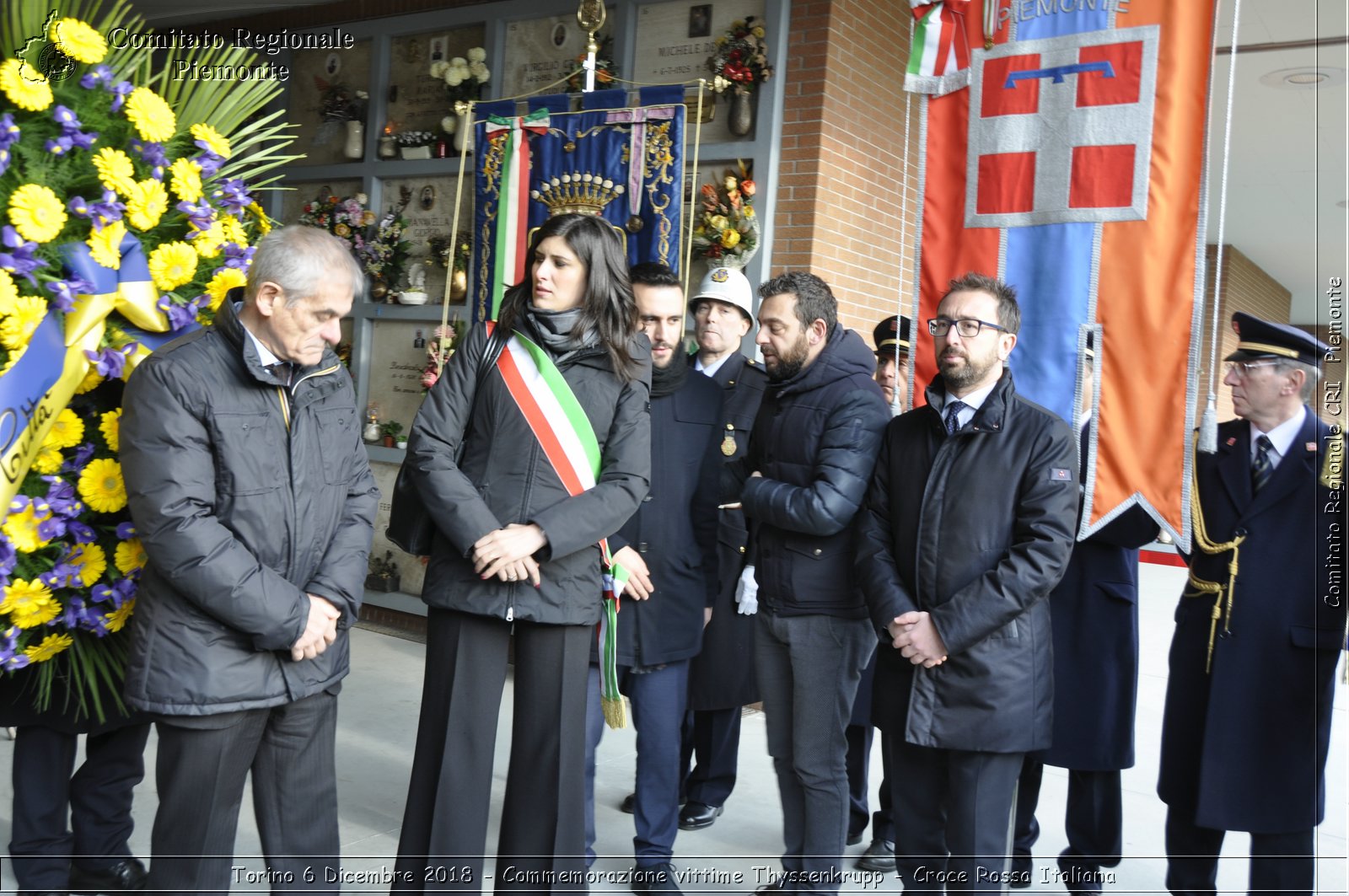 Torino 6 Dicembre 2018 - Commemorazione vittime Thyssenkrupp - Croce Rossa Italiana- Comitato Regionale del Piemonte