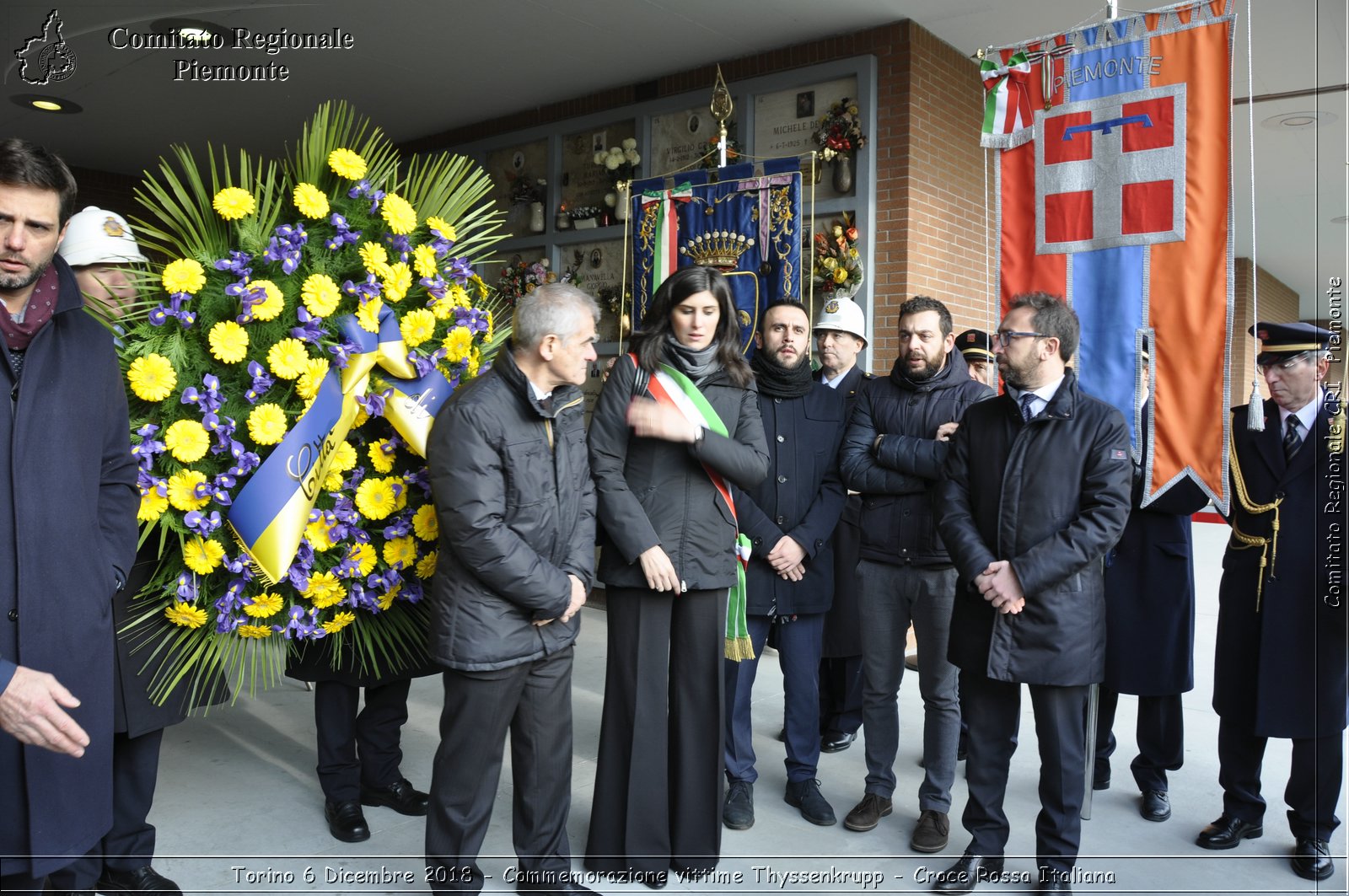 Torino 6 Dicembre 2018 - Commemorazione vittime Thyssenkrupp - Croce Rossa Italiana- Comitato Regionale del Piemonte