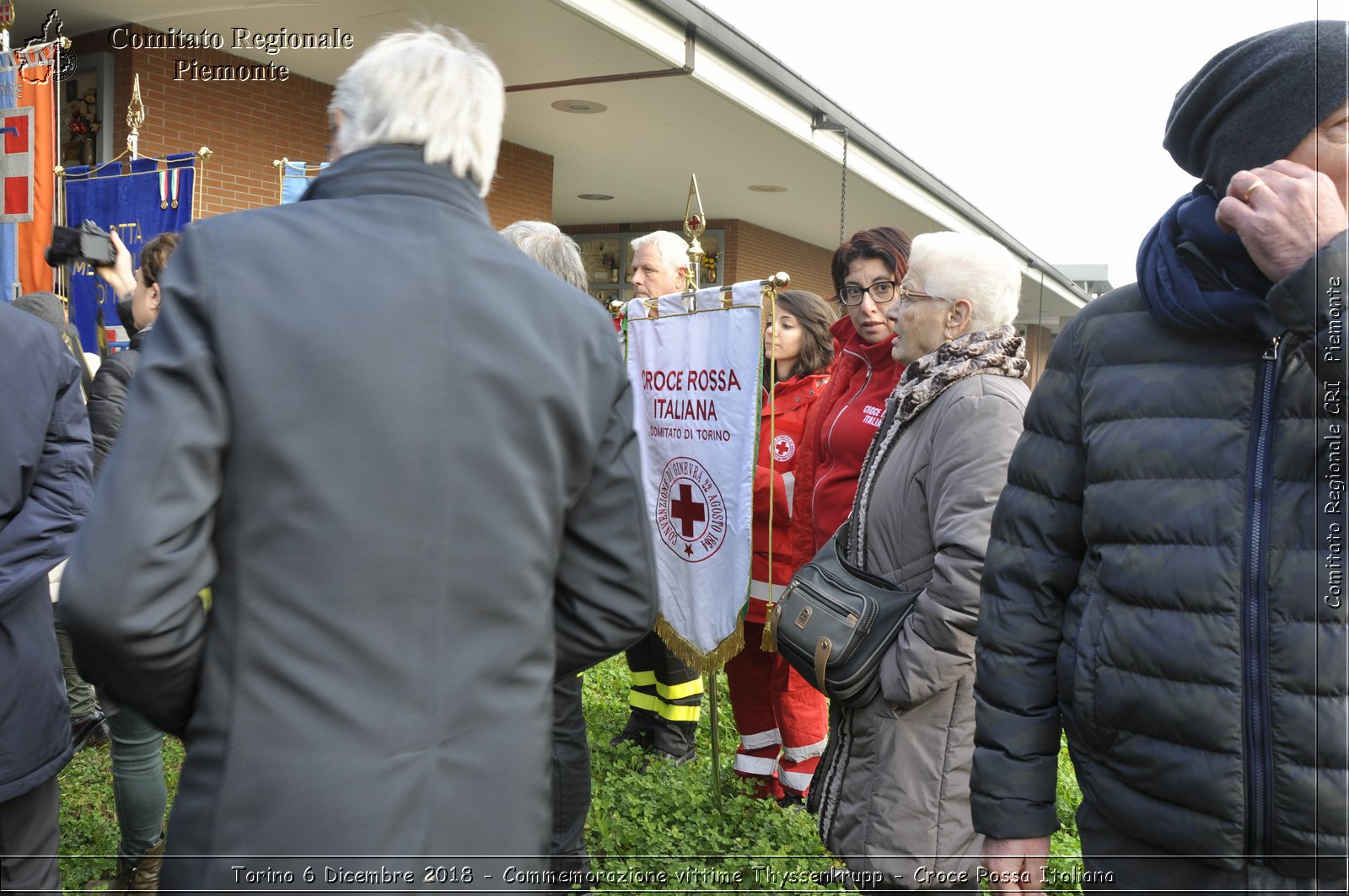 Torino 6 Dicembre 2018 - Commemorazione vittime Thyssenkrupp - Croce Rossa Italiana- Comitato Regionale del Piemonte