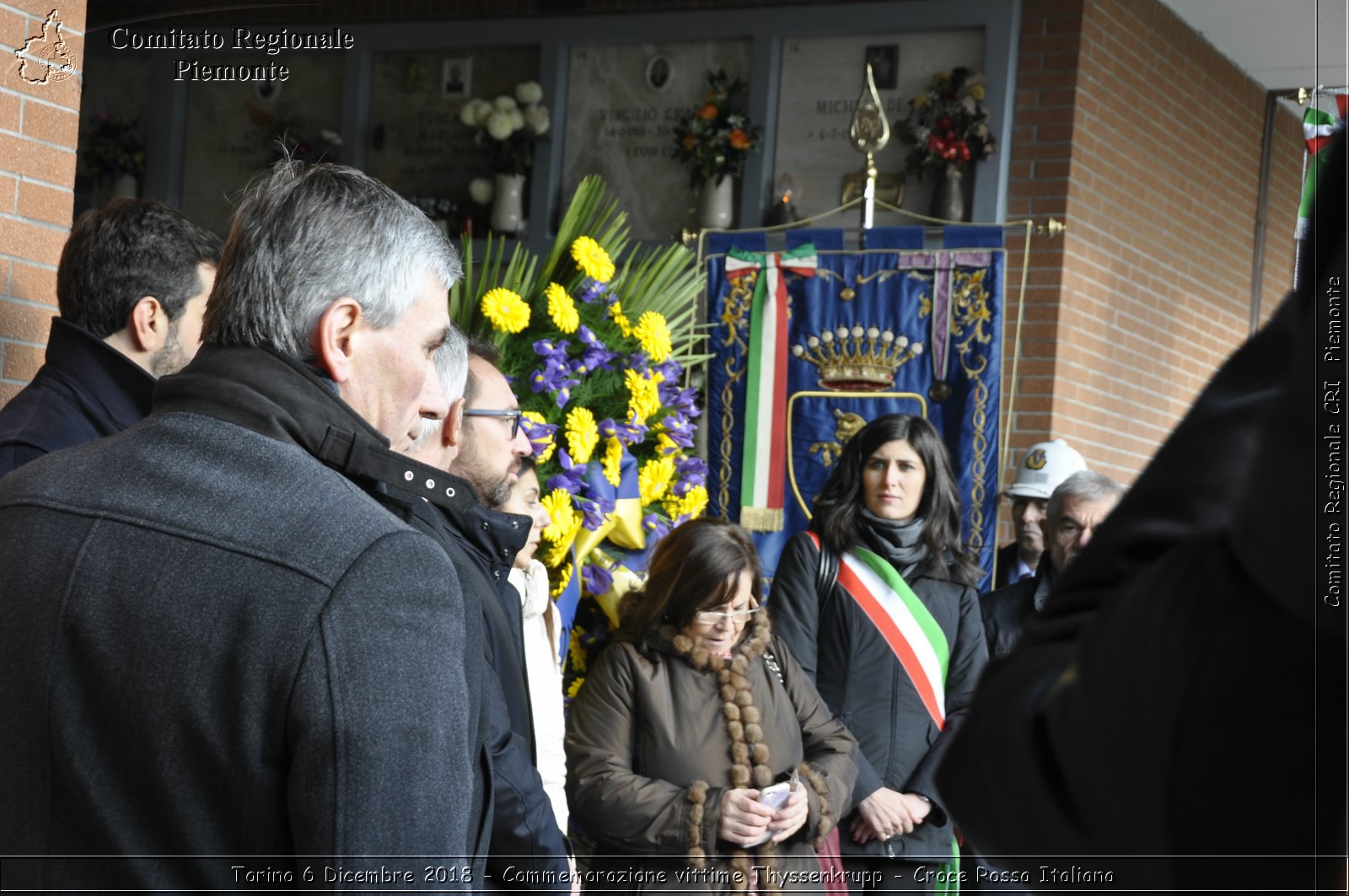 Torino 6 Dicembre 2018 - Commemorazione vittime Thyssenkrupp - Croce Rossa Italiana- Comitato Regionale del Piemonte