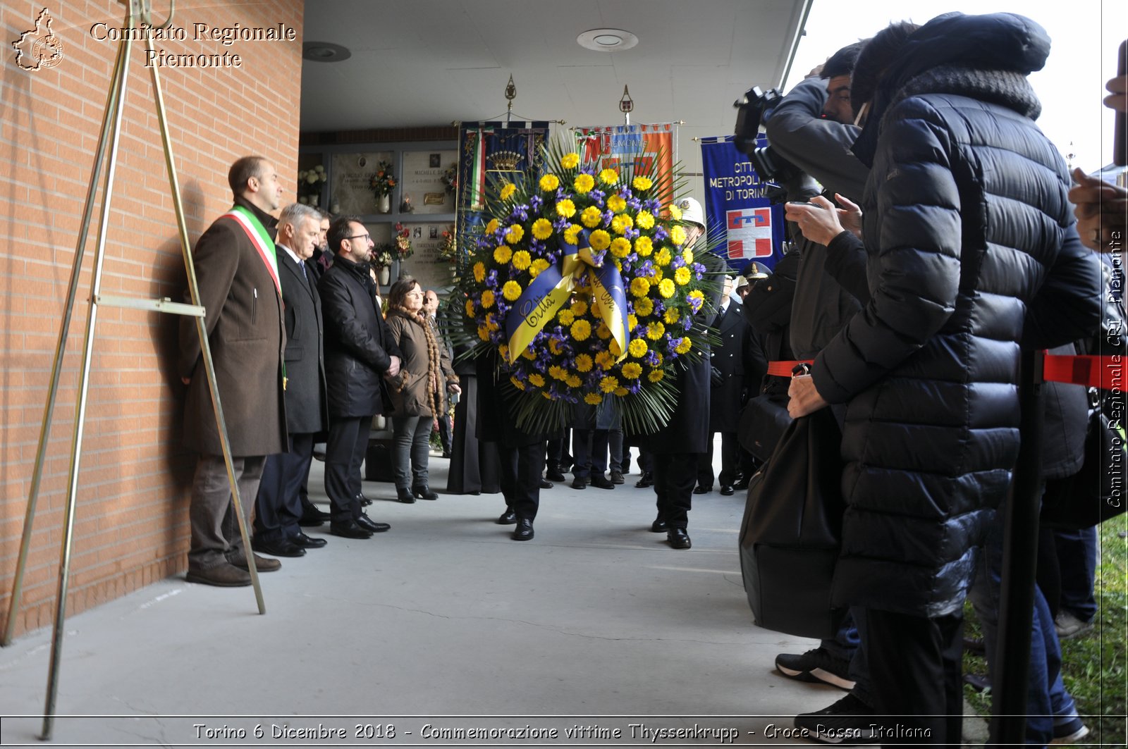 Torino 6 Dicembre 2018 - Commemorazione vittime Thyssenkrupp - Croce Rossa Italiana- Comitato Regionale del Piemonte