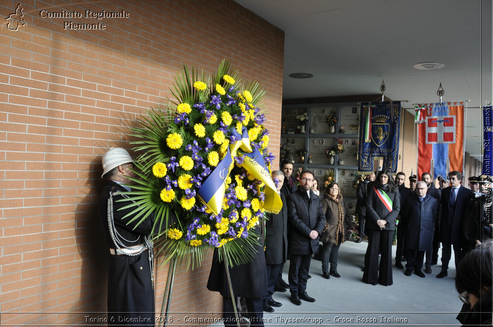 Torino 6 Dicembre 2018 - Commemorazione vittime Thyssenkrupp - Croce Rossa Italiana- Comitato Regionale del Piemonte