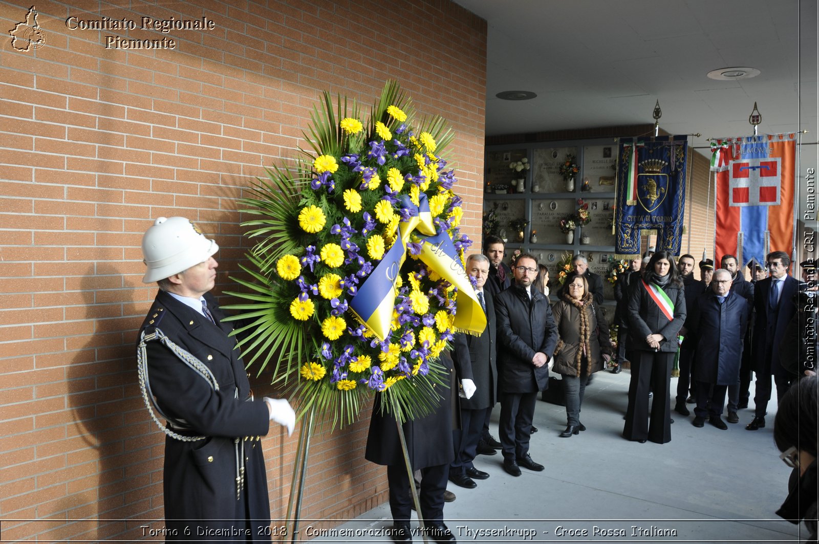 Torino 6 Dicembre 2018 - Commemorazione vittime Thyssenkrupp - Croce Rossa Italiana- Comitato Regionale del Piemonte