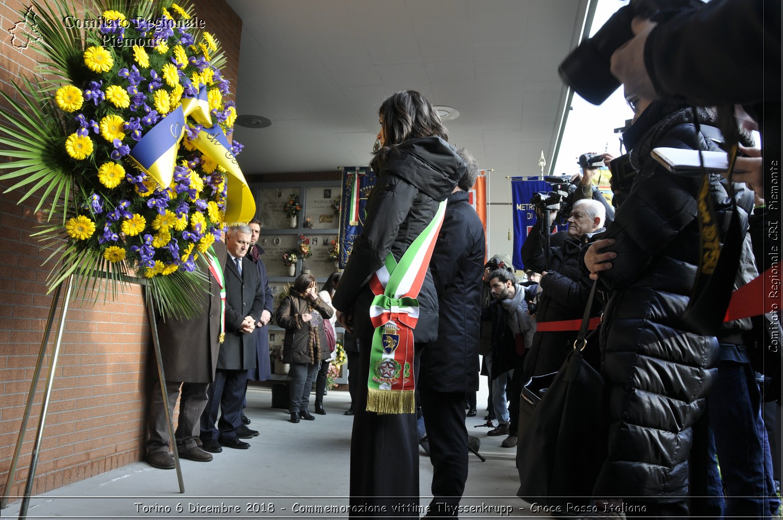 Torino 6 Dicembre 2018 - Commemorazione vittime Thyssenkrupp - Croce Rossa Italiana- Comitato Regionale del Piemonte