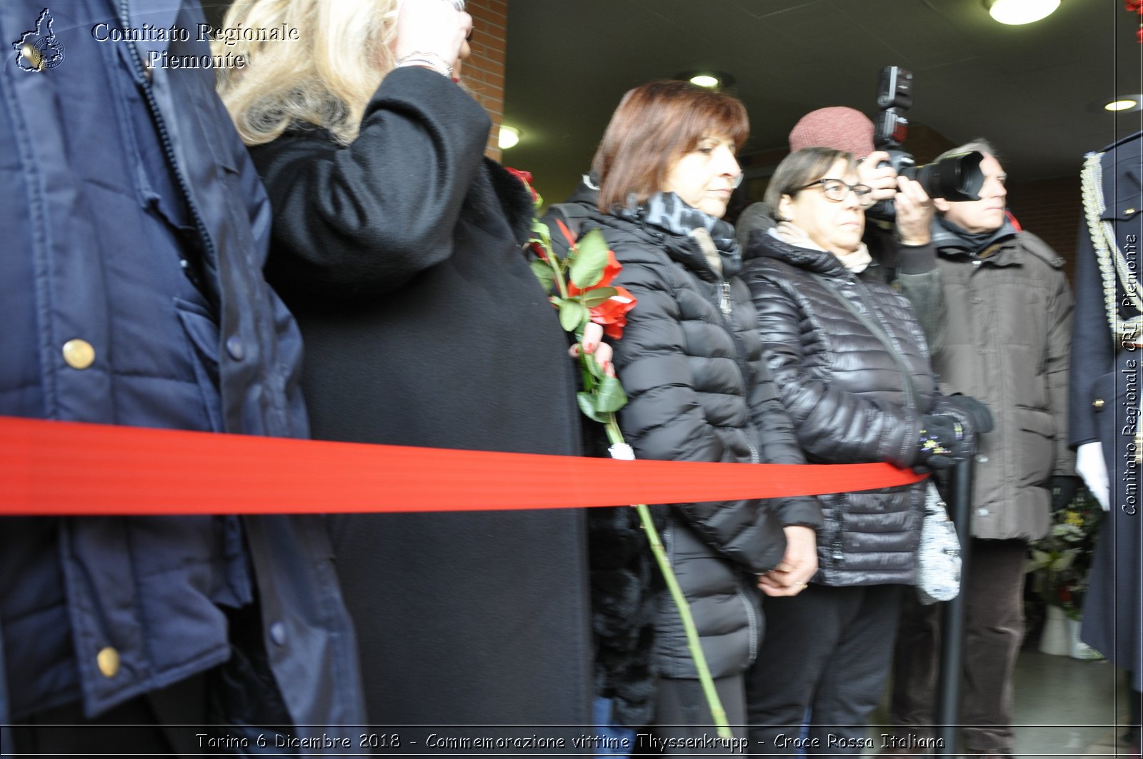 Torino 6 Dicembre 2018 - Commemorazione vittime Thyssenkrupp - Croce Rossa Italiana- Comitato Regionale del Piemonte