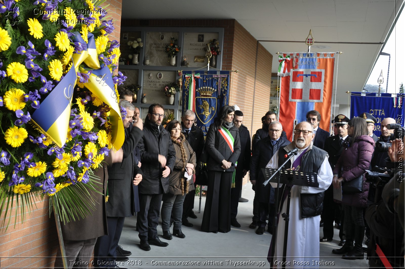 Torino 6 Dicembre 2018 - Commemorazione vittime Thyssenkrupp - Croce Rossa Italiana- Comitato Regionale del Piemonte