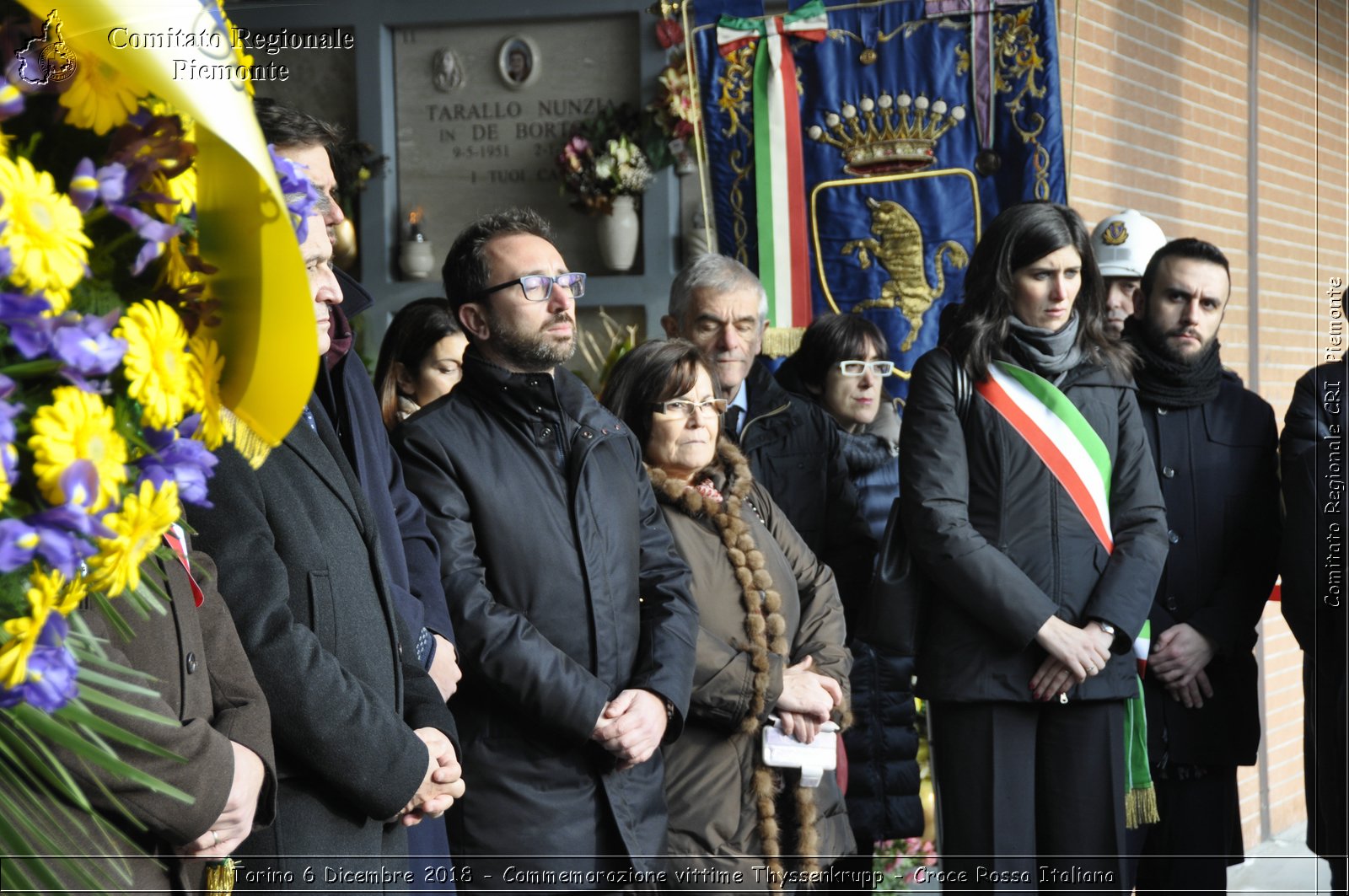 Torino 6 Dicembre 2018 - Commemorazione vittime Thyssenkrupp - Croce Rossa Italiana- Comitato Regionale del Piemonte